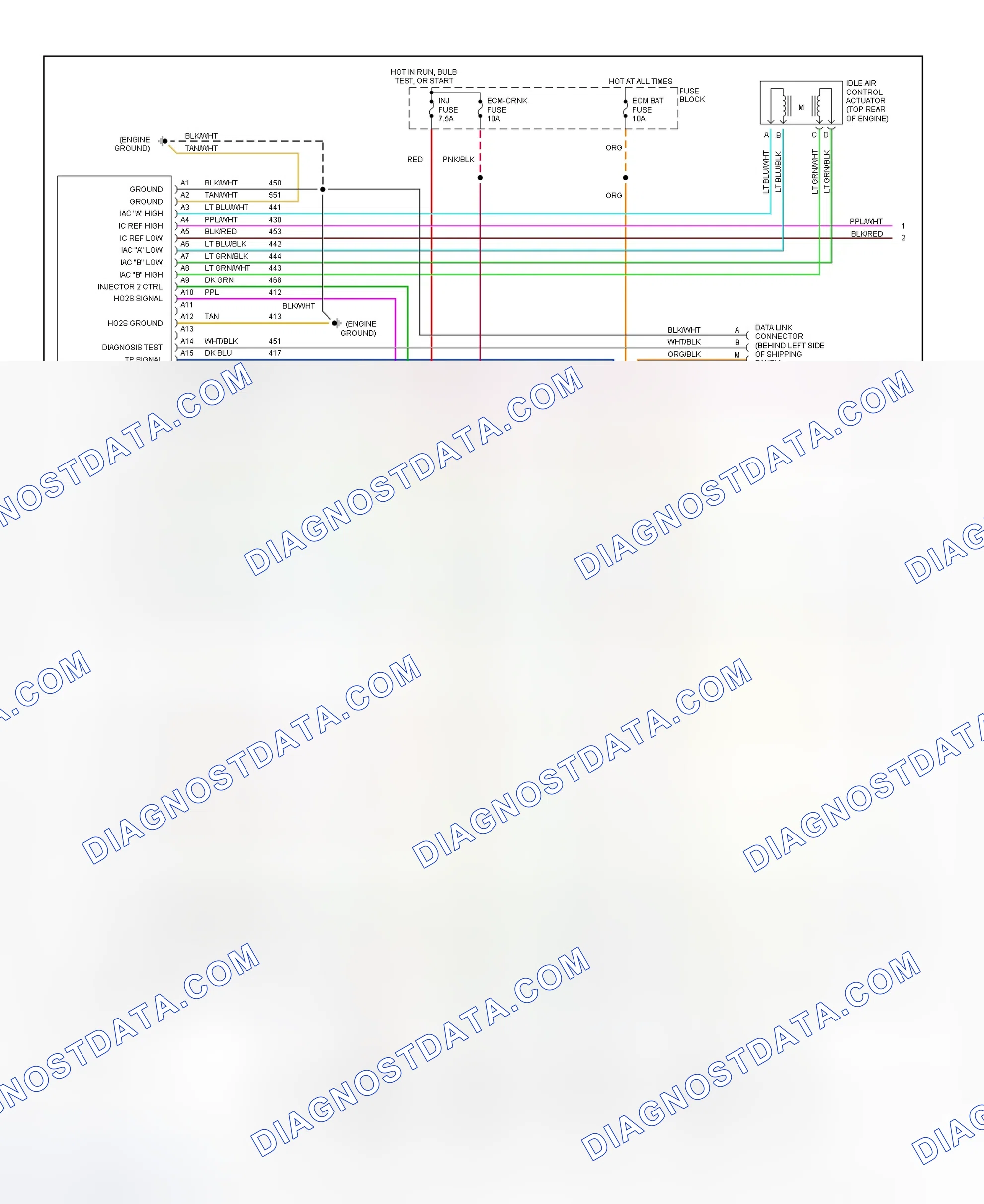 Scheme 253: Wiring Diagram ("P" Series - 5.7L With M/T - 1 Of 2)