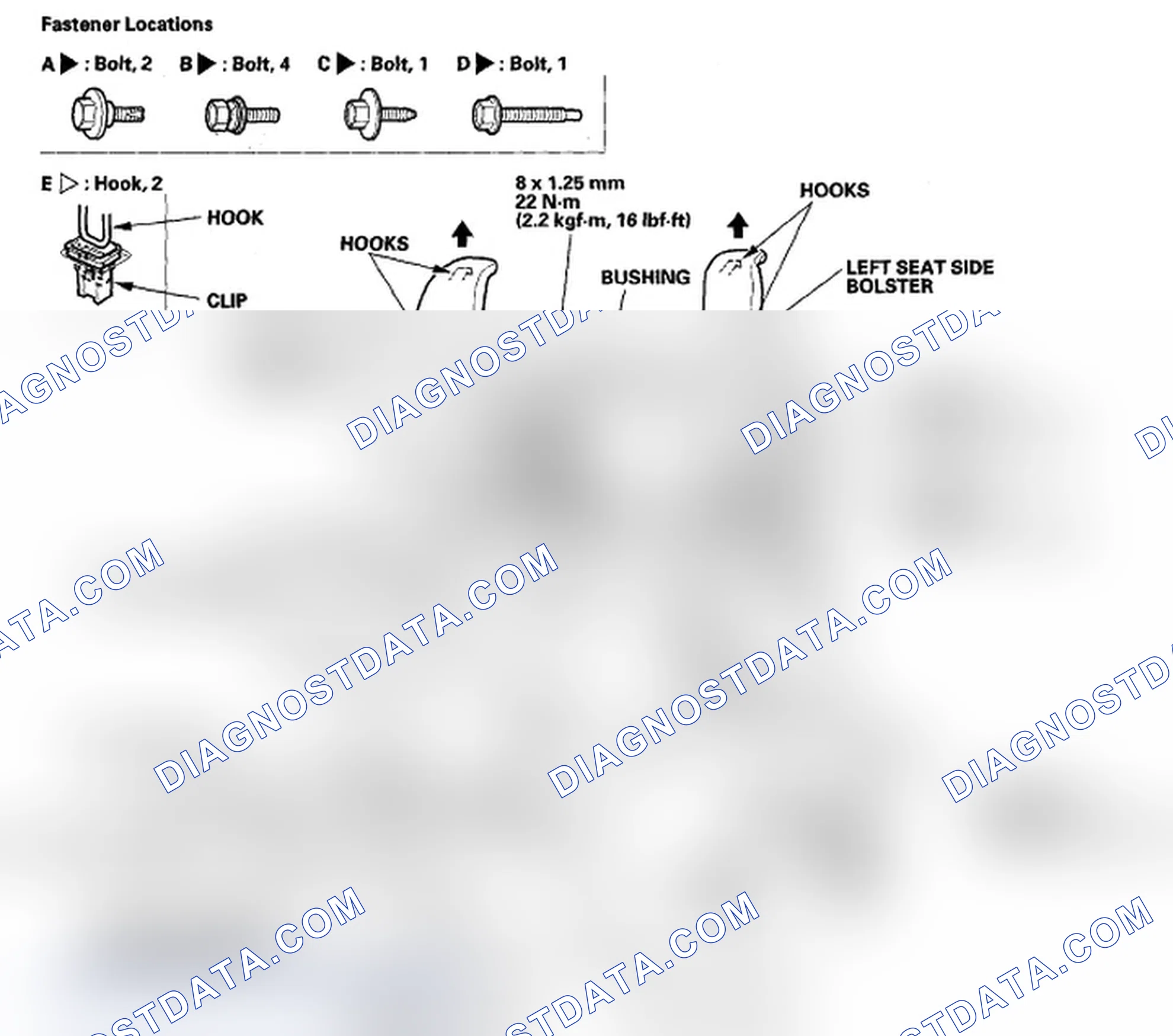 Scheme 42: Rear Seat Removal/Installation