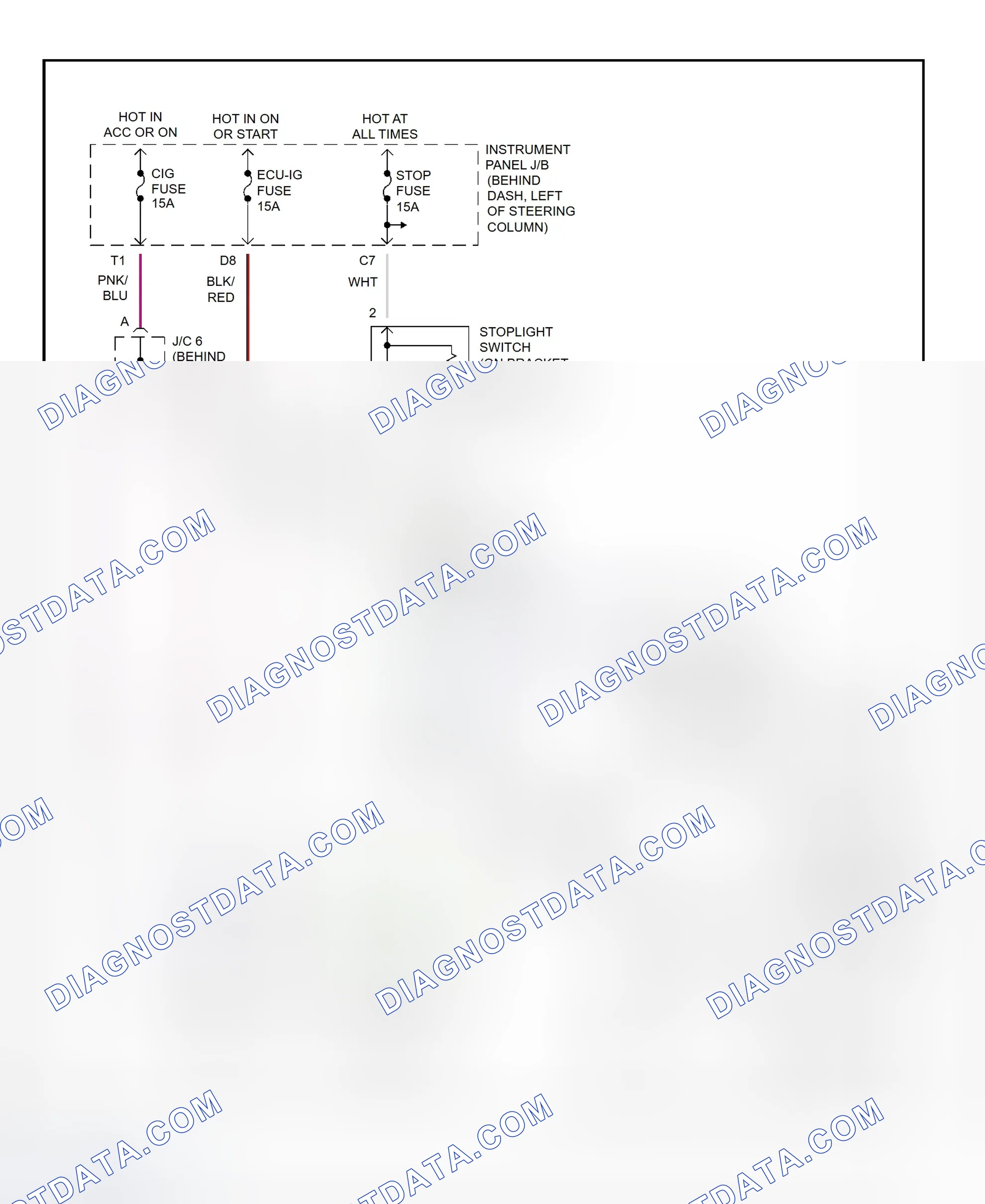 Scheme 52: Shift Interlock System Wiring Diagram (1997-98 Camry)