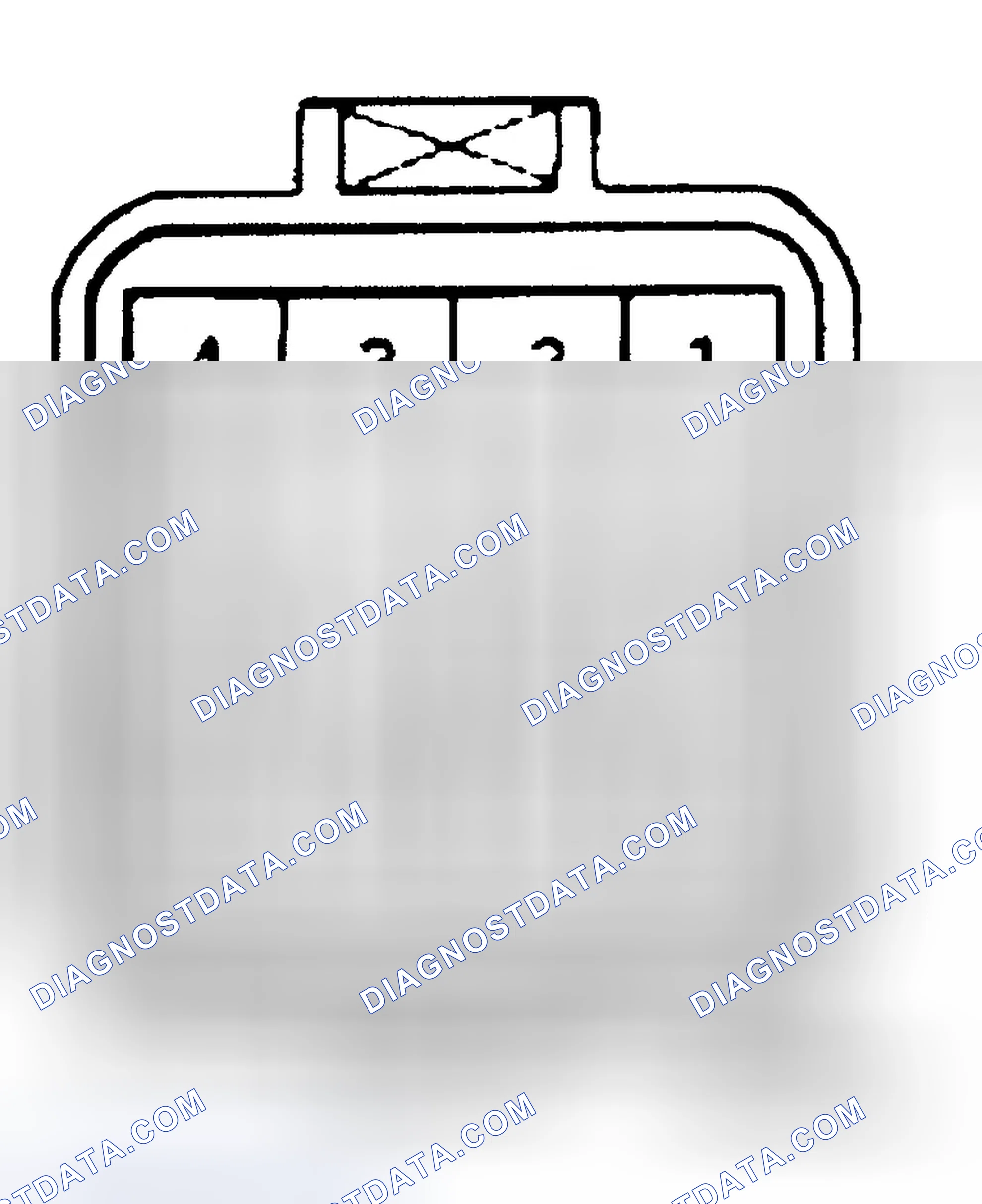 Scheme 40: ECT Sensor Side Of Black 16-Pin Connector Courtesy Isuzu Motor Co