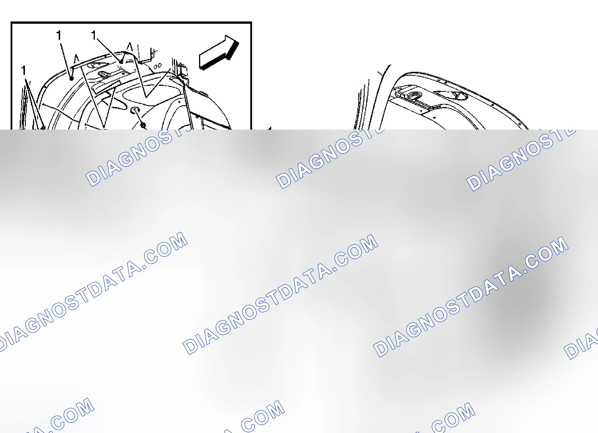 Scheme 11: Front Wheelhouse Liner Replacement - Right Side (Chevrolet)