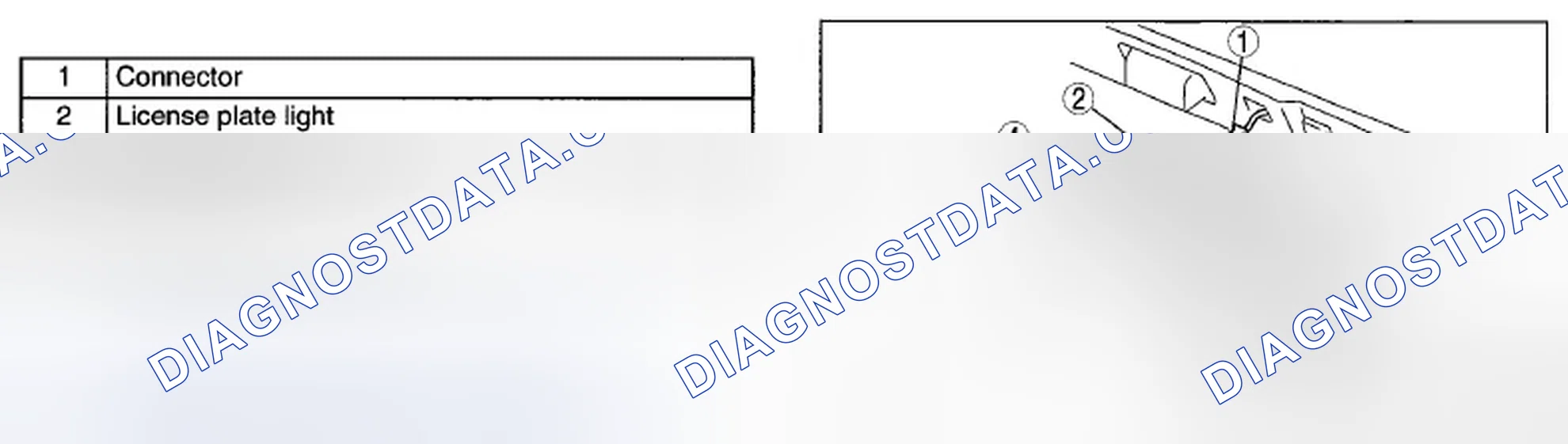 Scheme 17: LICENSE PLATE LIGHT REMOVAL/INSTALLATION