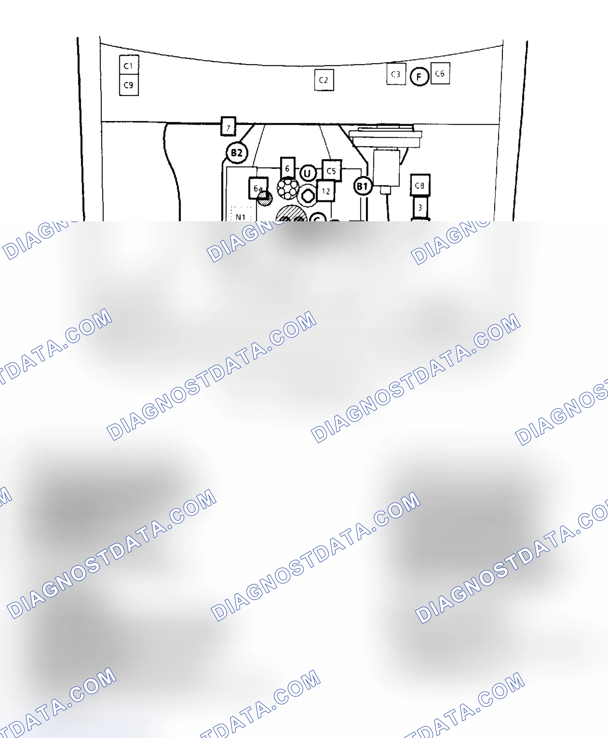 Scheme 139: Component Locations for "S/T" Series 2.8L