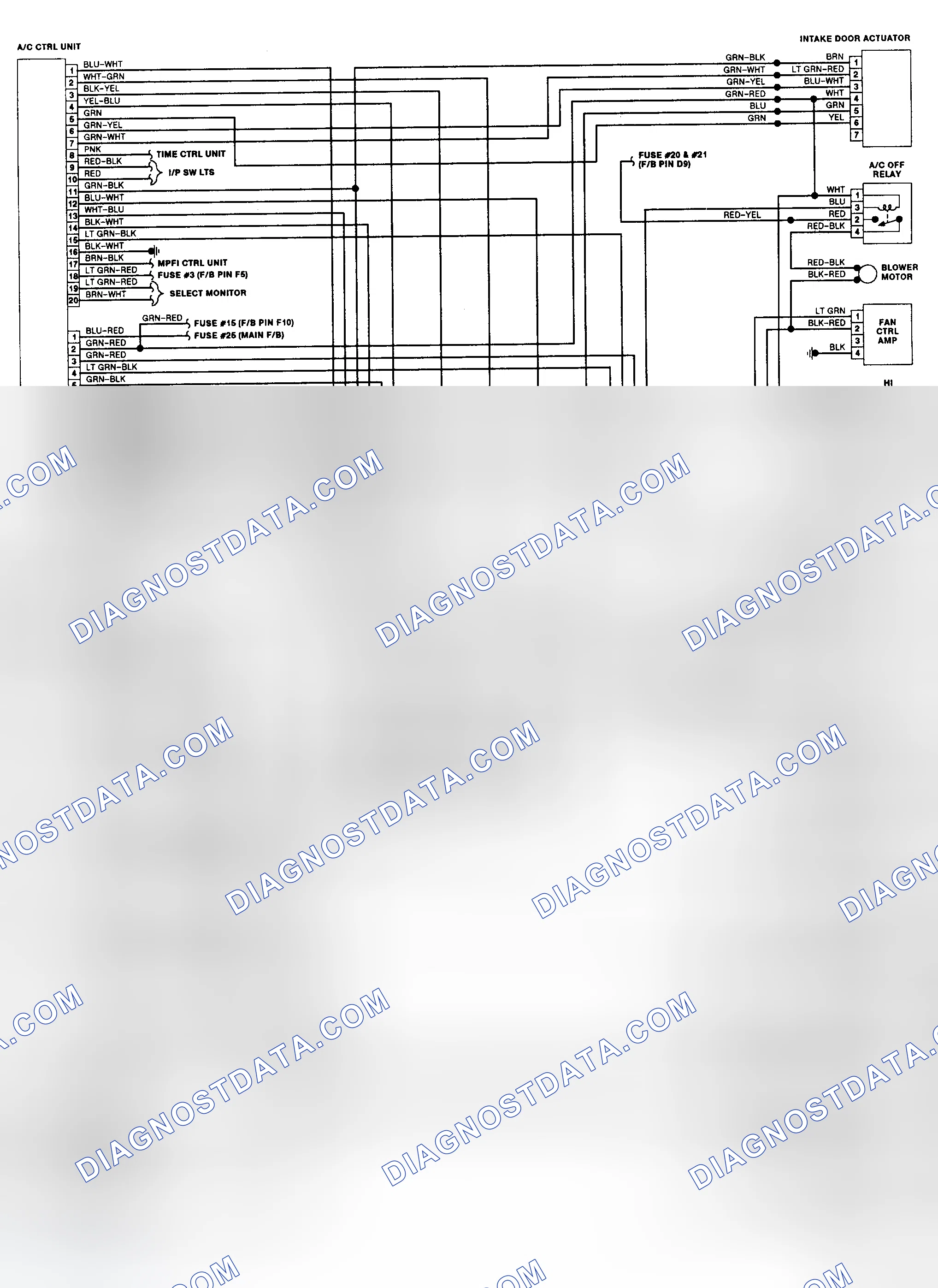Scheme 6: Automatic A/C-Heater System Wiring Diagram
