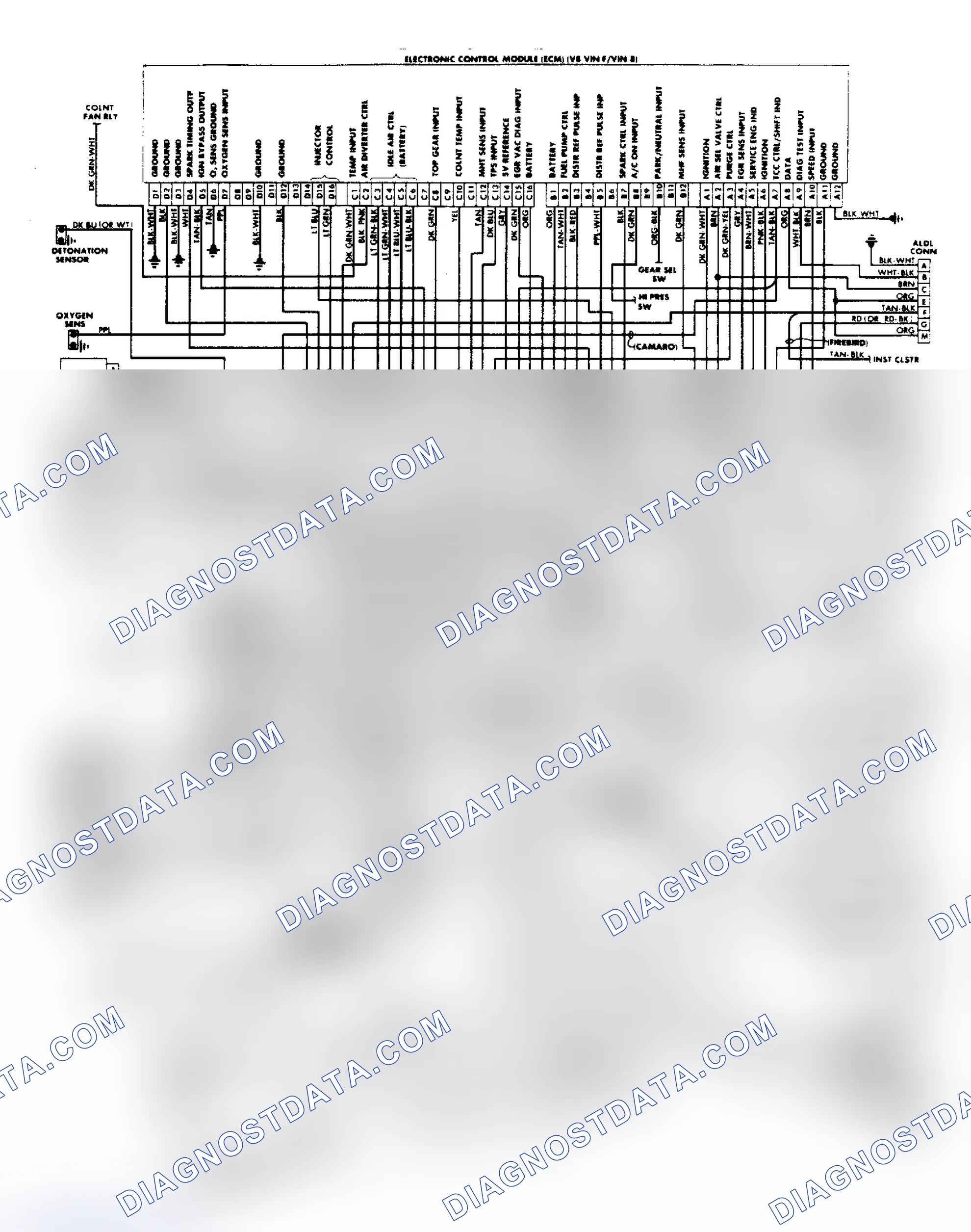 Scheme 42: Wiring Diagram: Camaro & Firebird 5.0L & 5.7L PFI System