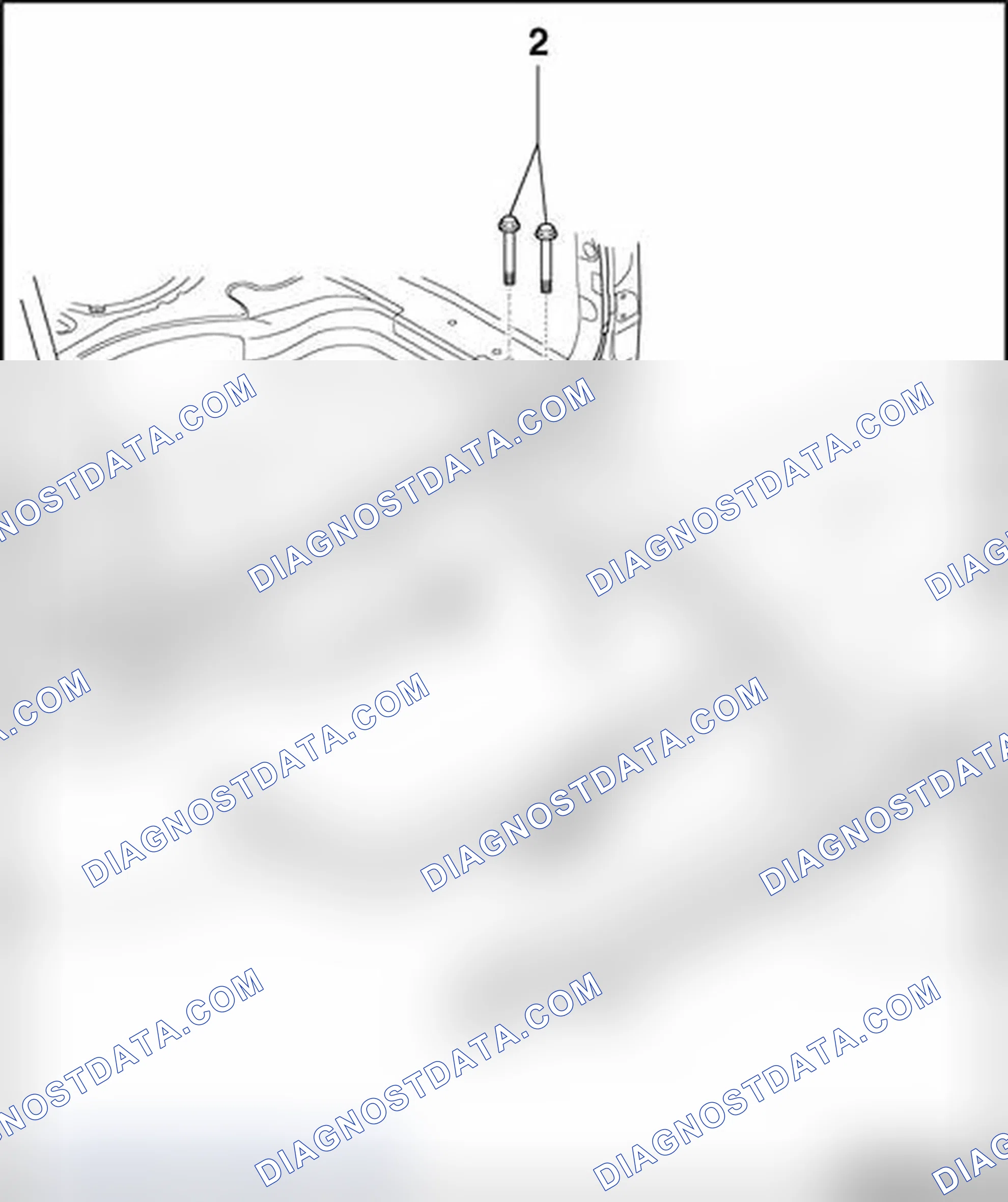 Scheme 175: Crossmember for bumper (vehicles with trailer hitch), removing and installing