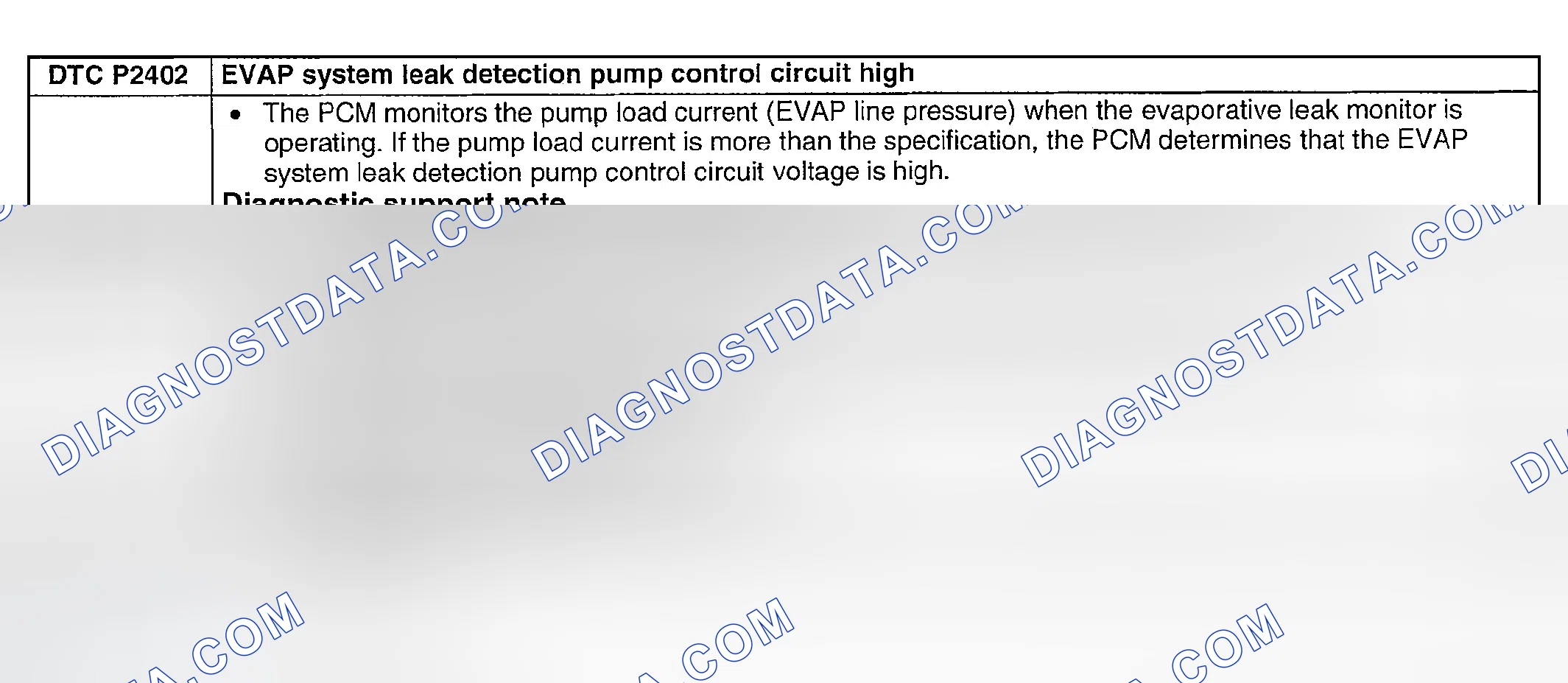 Scheme 324: DTC P2402: EVAP SYSTEM LEAK DETECTION PUMP CONTROL CIRCUIT LOW