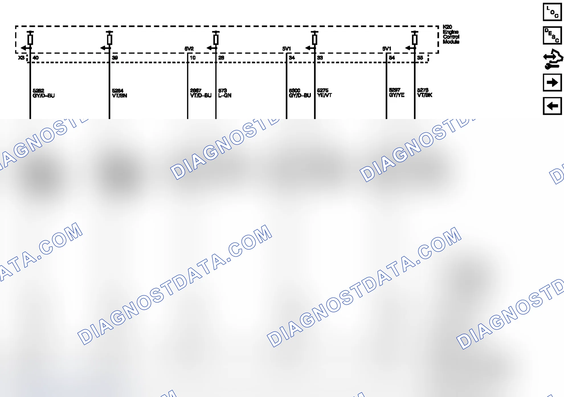 Scheme 92: Ignition Controls - Camshaft Solenoids, Camshaft, Crankshaft And Knock Sensors
