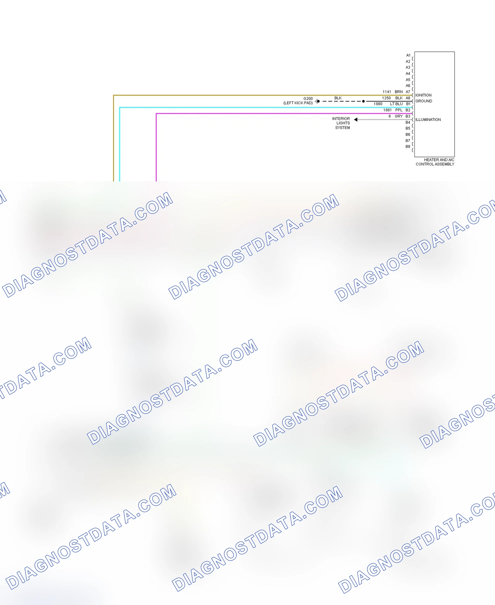 Scheme 11: Automatic A/C-Heater System Wiring Diagram (2 Of 2)