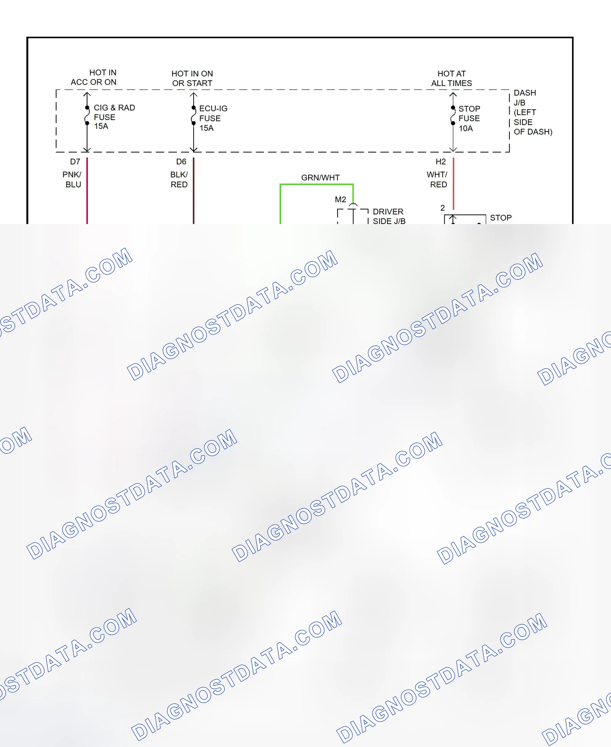Scheme 10: Shift Interlock System Wiring Diagram (1995-96 Avalon)