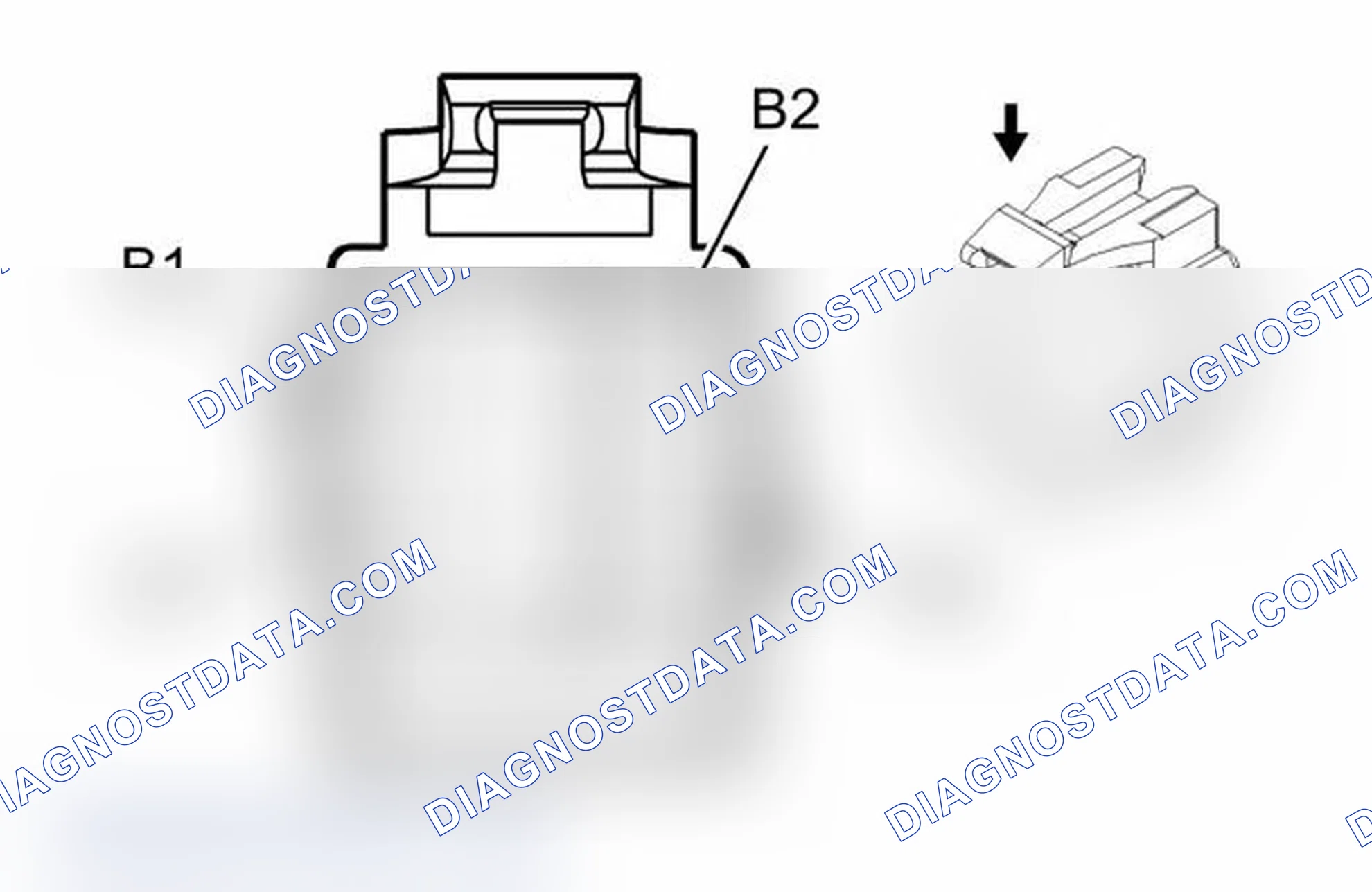 Scheme 110: C203 Steering Column Harness to Body Harness