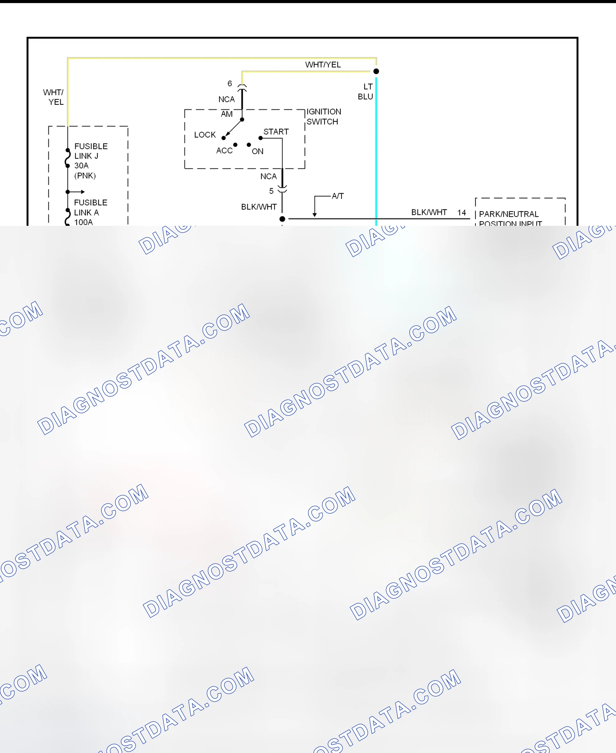 Scheme 5: Starting System Wiring Diagram (Tiburon)