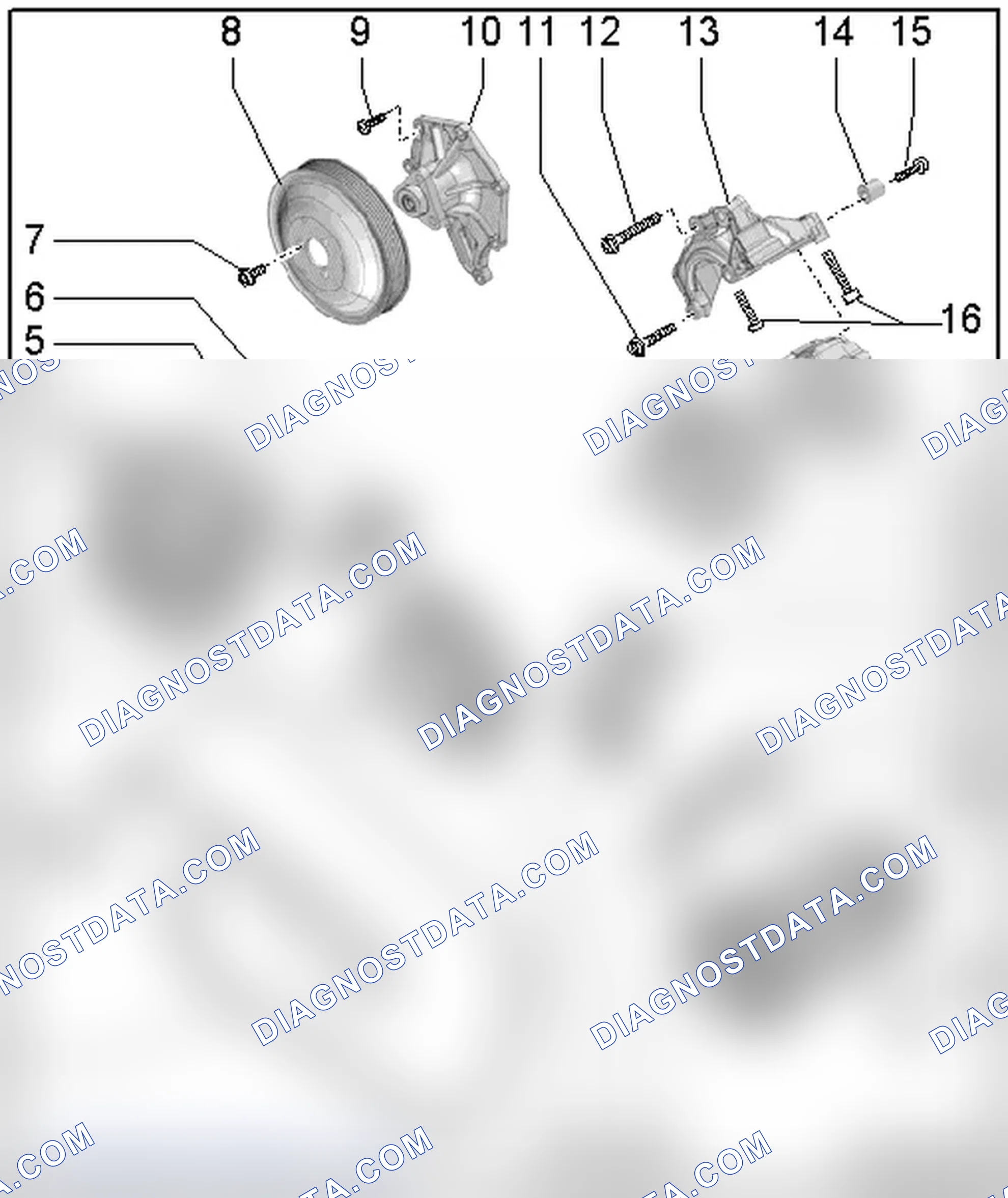 Scheme 14: RIBBED BELT DRIVE OVERVIEW