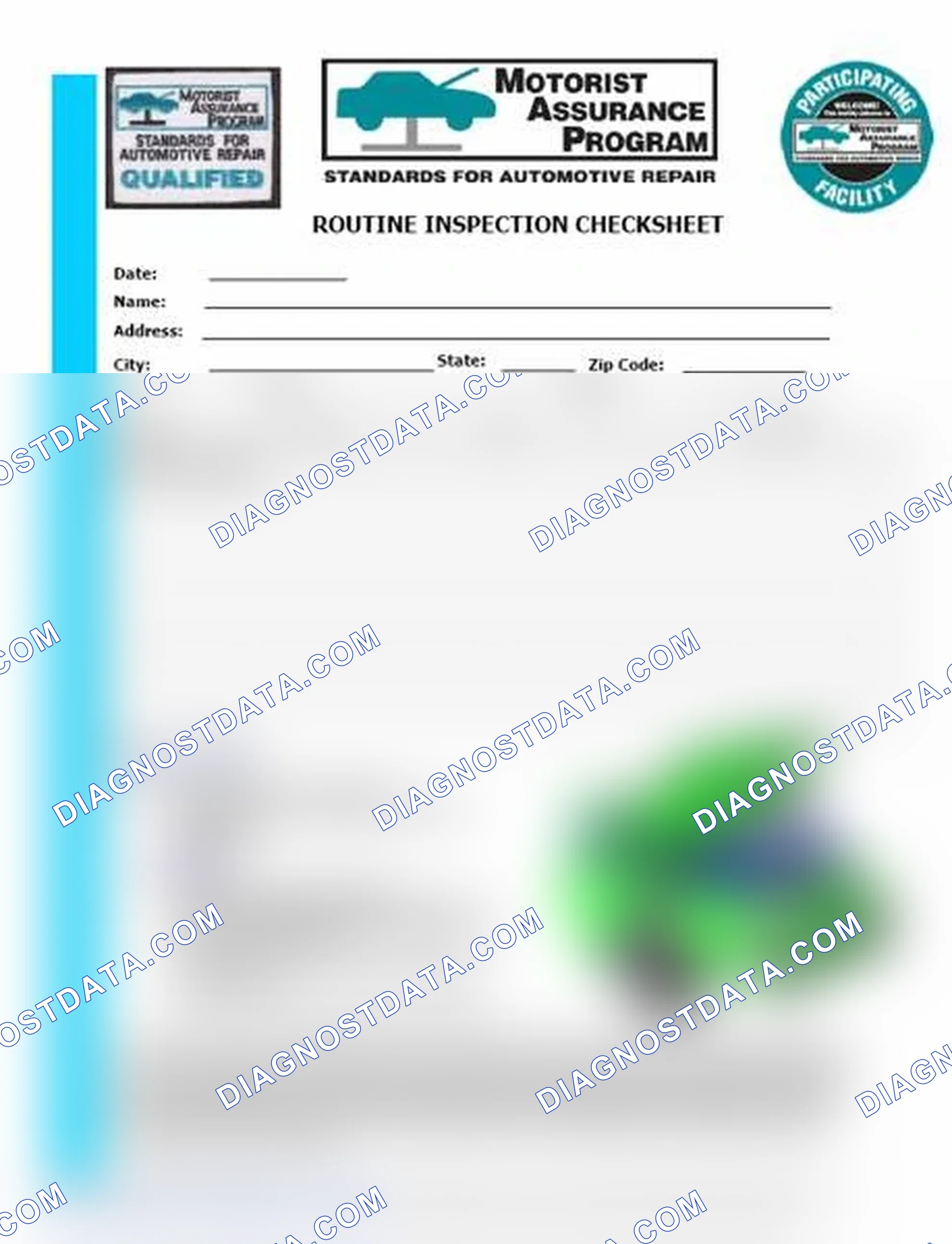 Scheme 26: Routine Inspection Checksheet (1 Of 2)