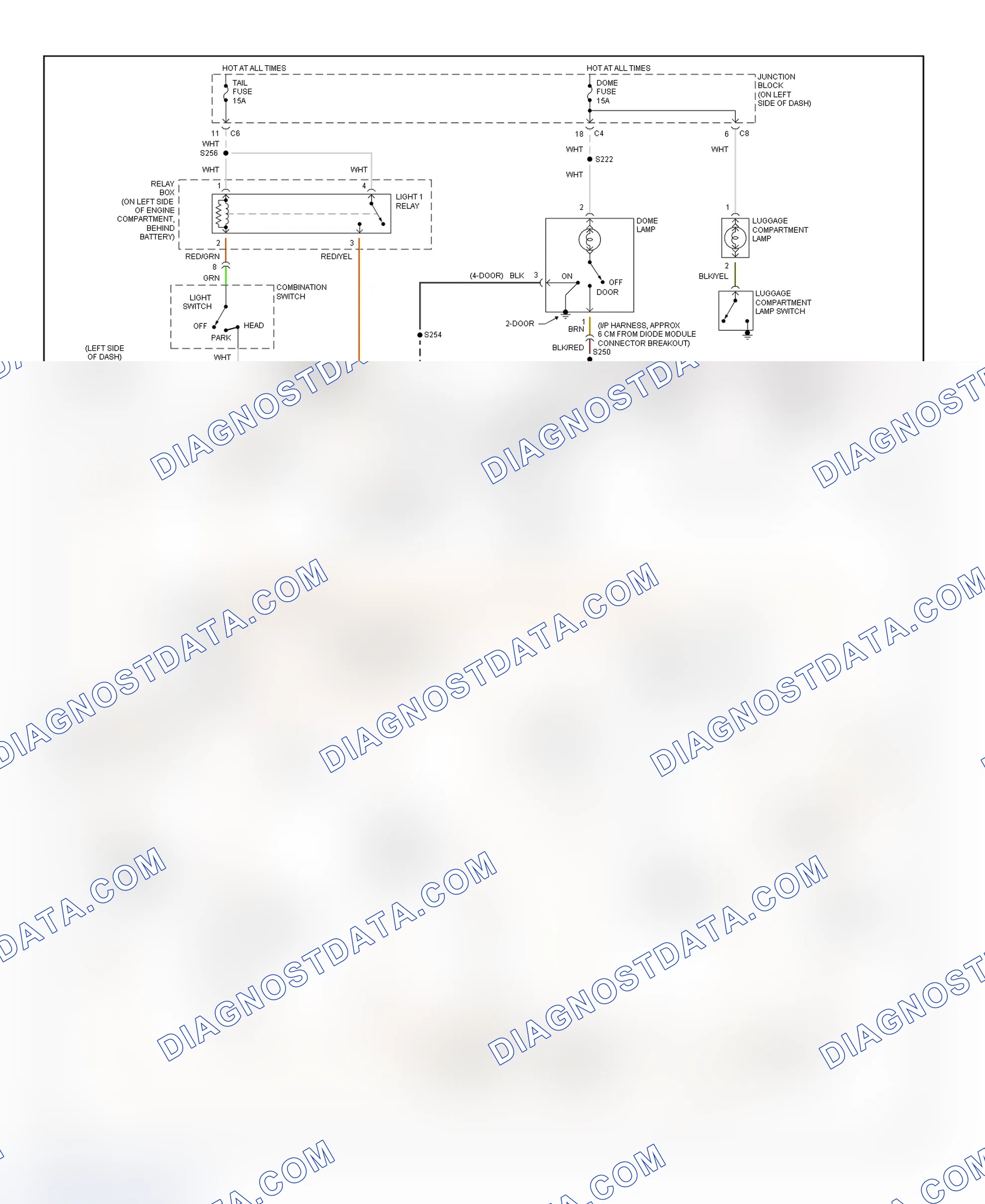 Scheme 50: Illumination/Interior Lights Wiring Diagram (Metro & Firefly (Canadian))
