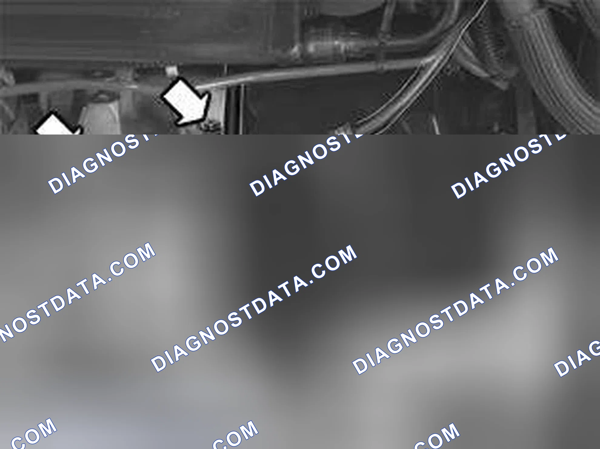 Scheme 1181: Removing the oil pipe from the transmission
