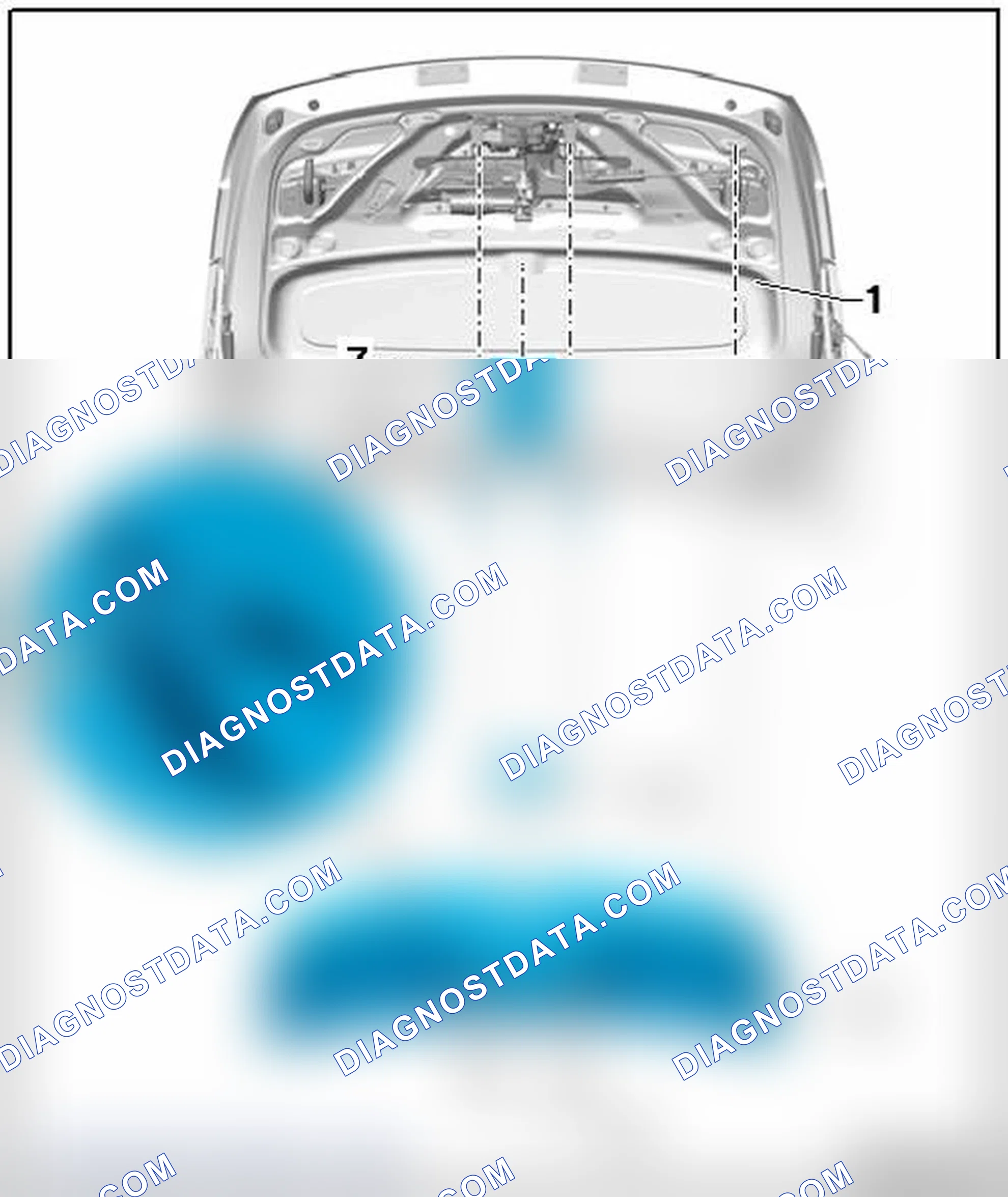 Scheme 50: REAR LID TRIM ASSEMBLY OVERVIEW