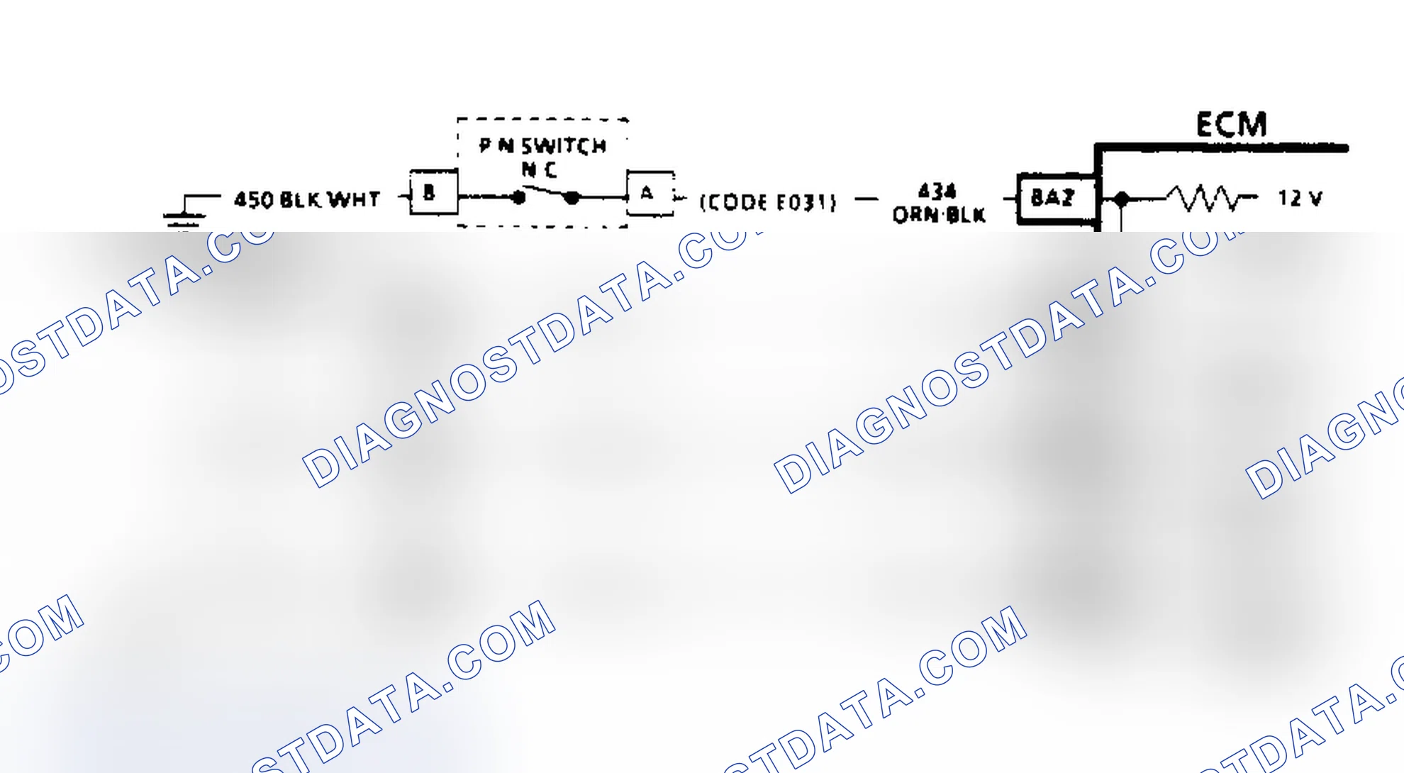 Scheme 626: Code EO31, Schematic - Park/Neutral Switch Ckt