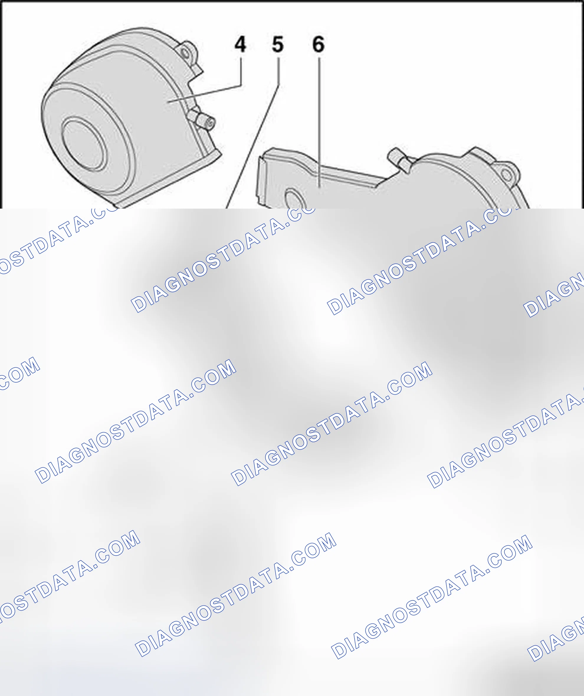 Scheme 66: Toothed belt guards, assembly overview
