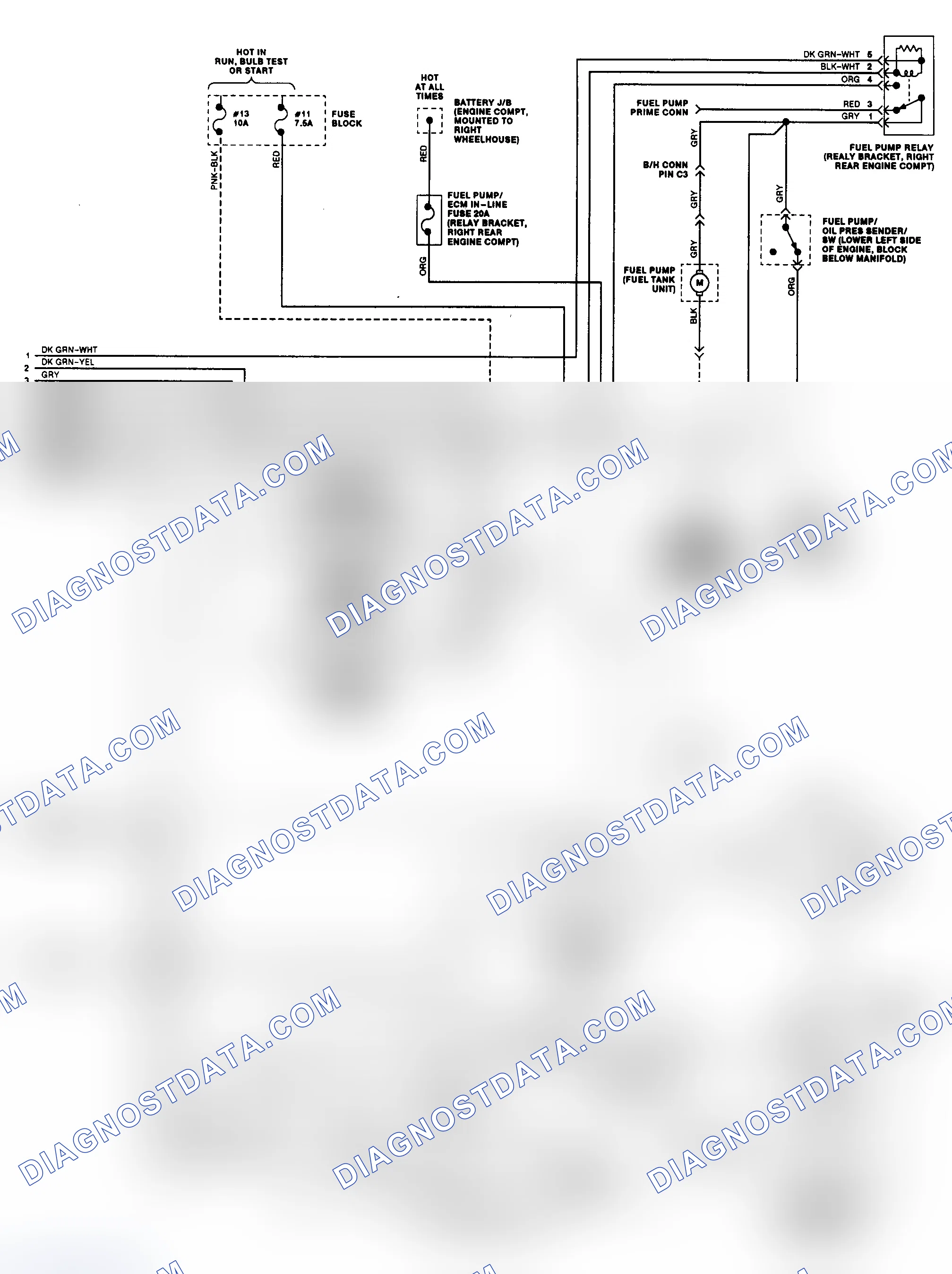 Scheme 4: 5.0L (VIN E) & 5.7L (VIN 7) ("B" Body - 2 Of 2) ECM Wiring Diagram