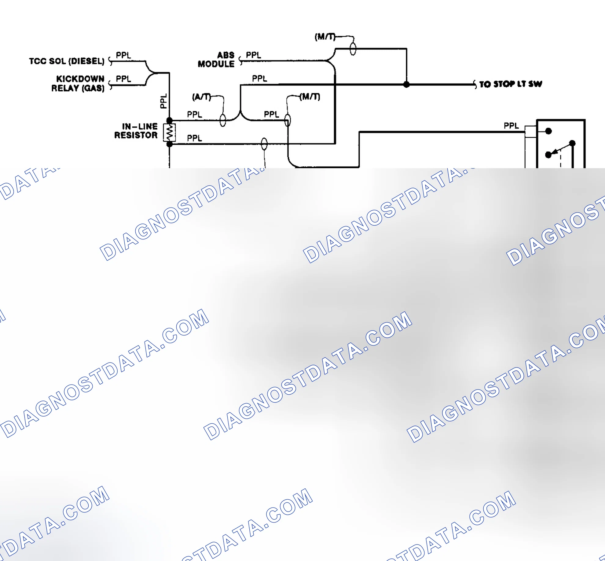 Scheme 4: Transfer Case Circuit (1990)