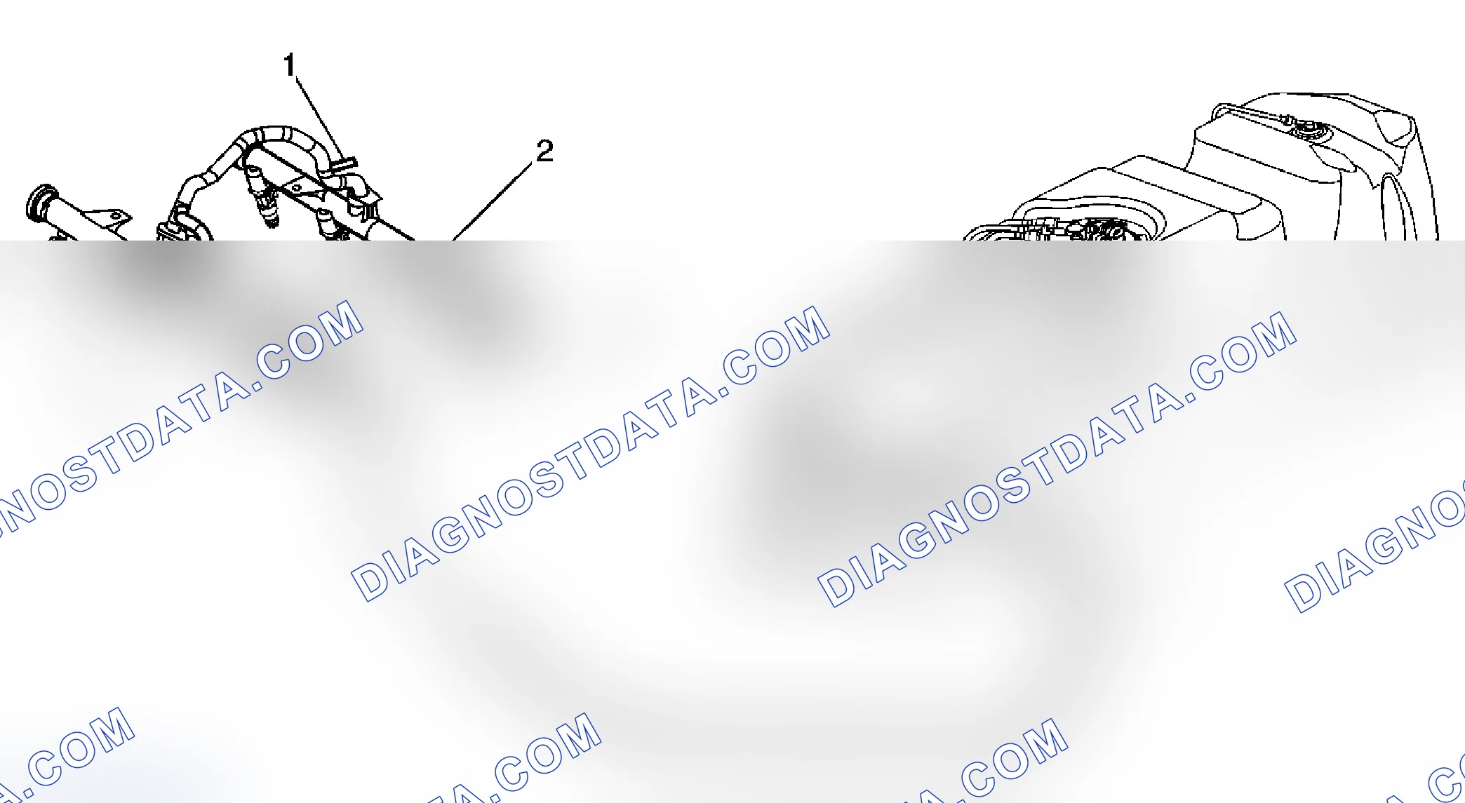 Scheme 61: Fuel Hose/Pipes Routing Diagram (Single Fuel Tank)