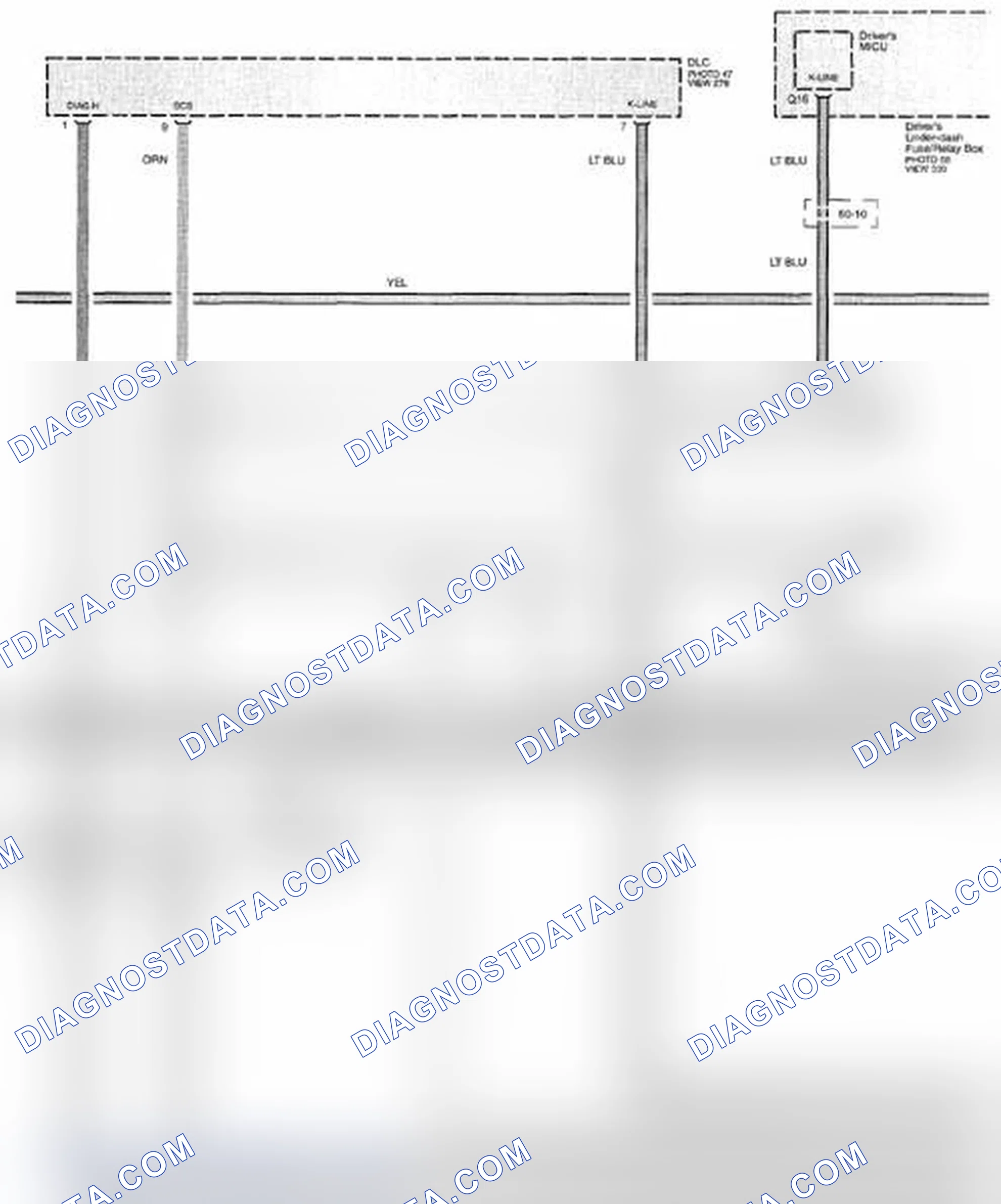 Scheme 206: Starting System Circuit Diagram - M/T: Keyless Access (Page 21-19)