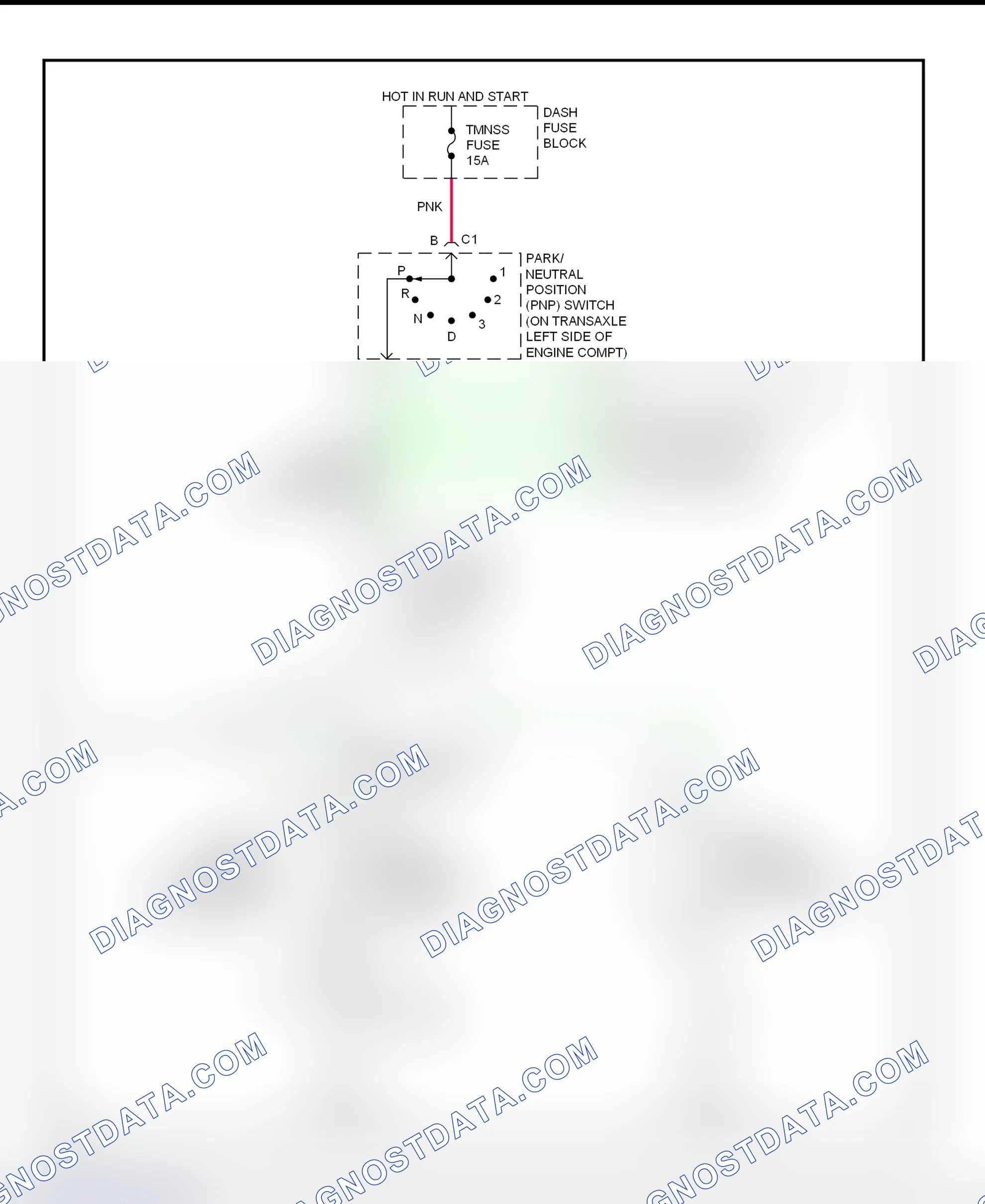 Fig. 25: Shift Interlock System Wiring Diagram (1999 Aurora & Riviera)