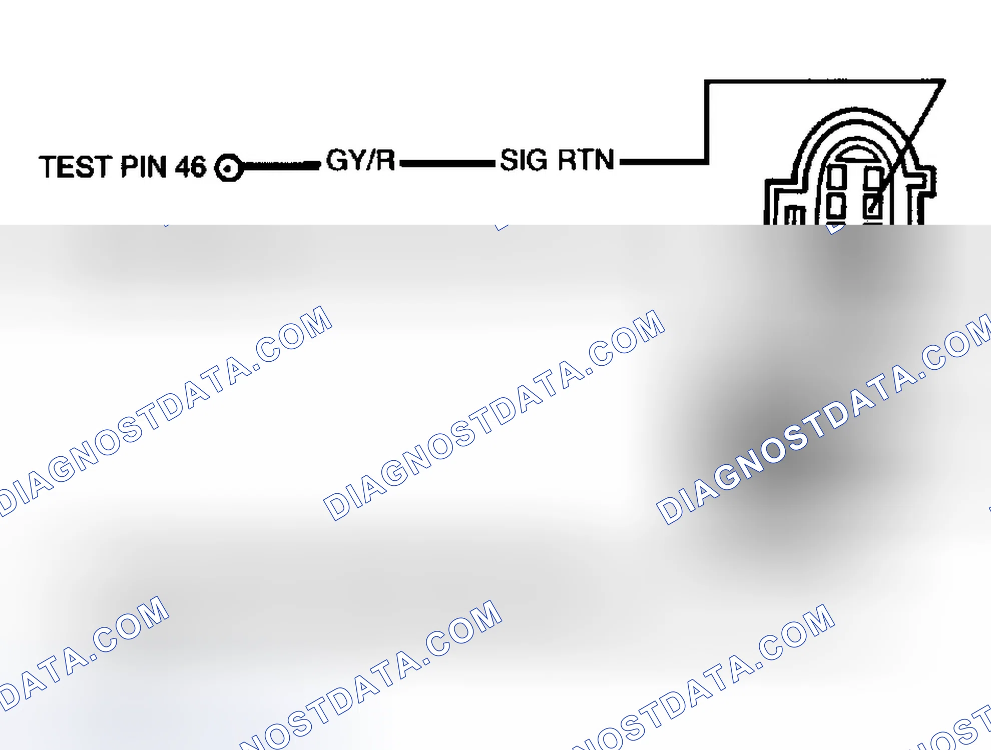 Scheme 386: Identifying TR Sensor Connector Terminals (4R70W Transmission)