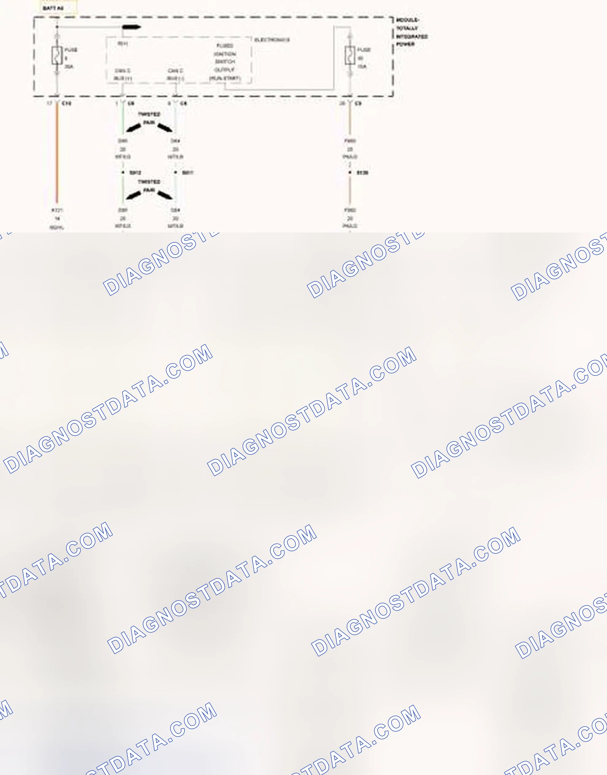 Scheme 425: C1417-FRONT DIFFERENTIAL CONTROL CIRCUIT LOW