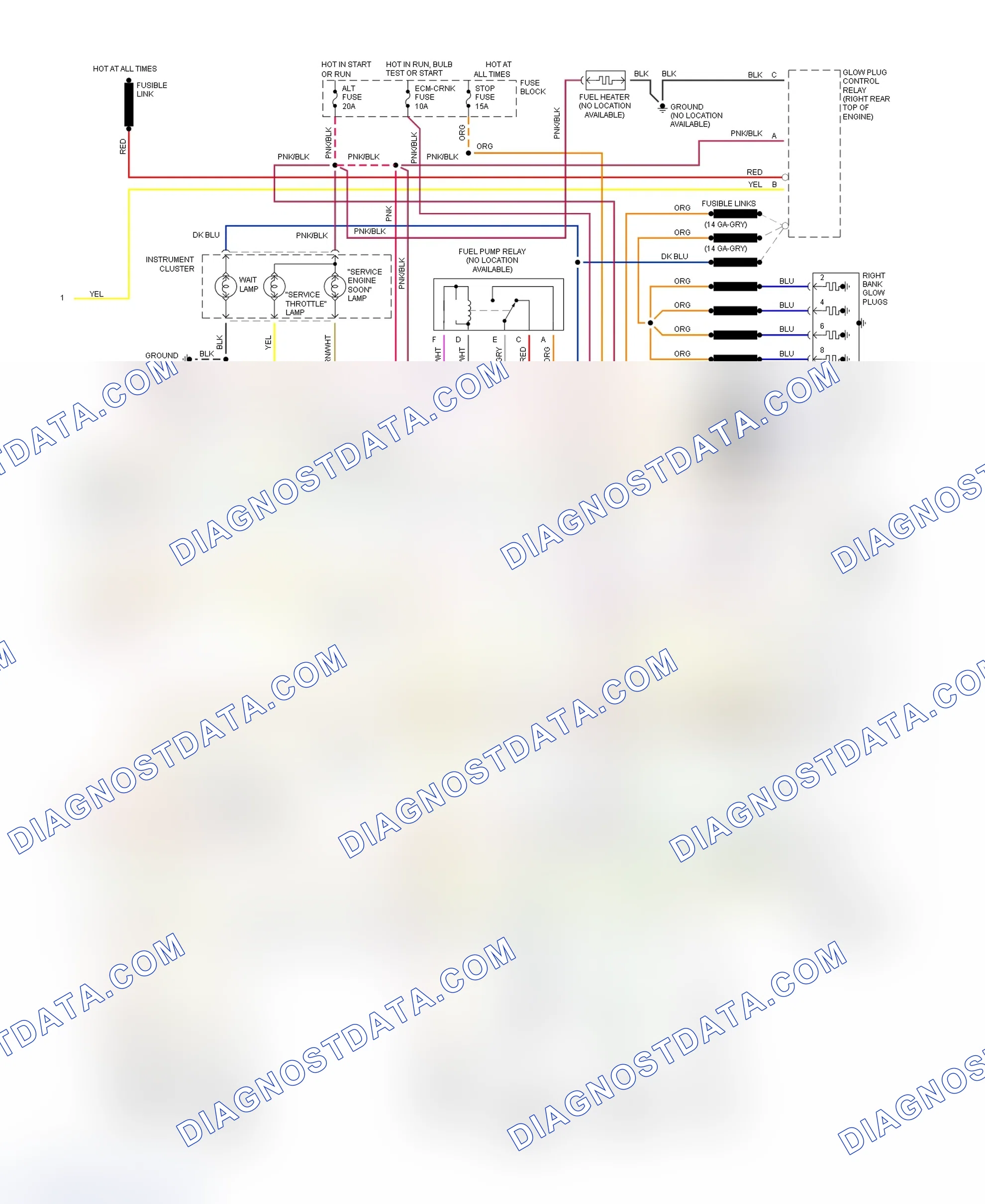 Scheme 257: Wiring Diagram For "P" Series Commercial Van - VIN F With 4L80-E (2 Of 2)