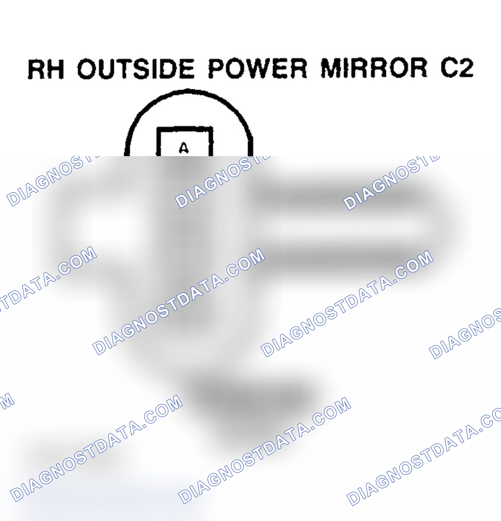 Scheme 176: OUTSIDE POWER MIRROR (RIGHT-HAND) C2