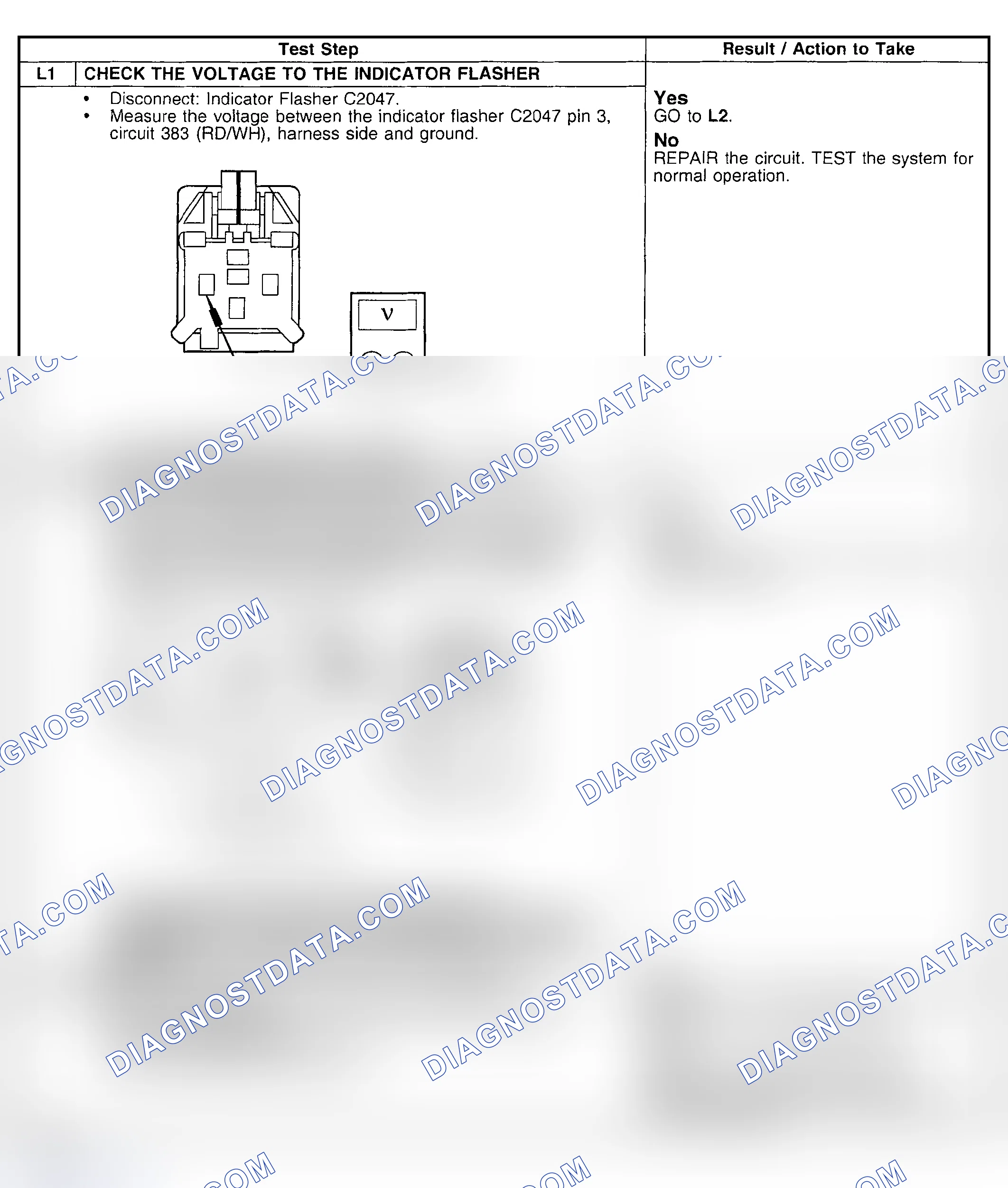Scheme 37: Pinpoint Test L: The Hazard Lamp Is Never On - All Hazard Lamps