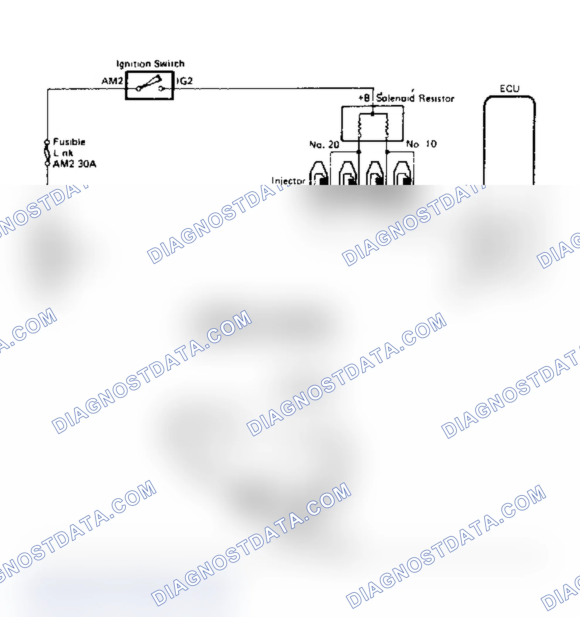 Scheme 77: Injector Circuits Check (W/3S-FE Engine) (1 Of 4)
