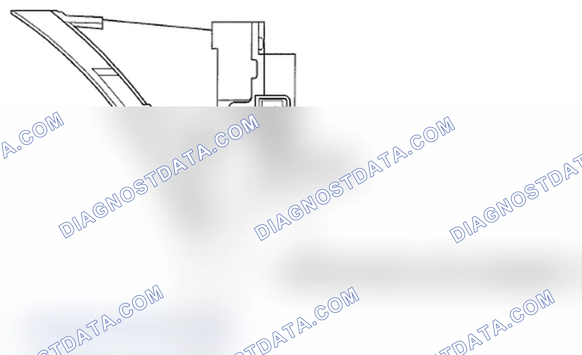 Scheme 43: Audio-HVAC Display Unit Connector for Inputs and Outputs (Without navigation)