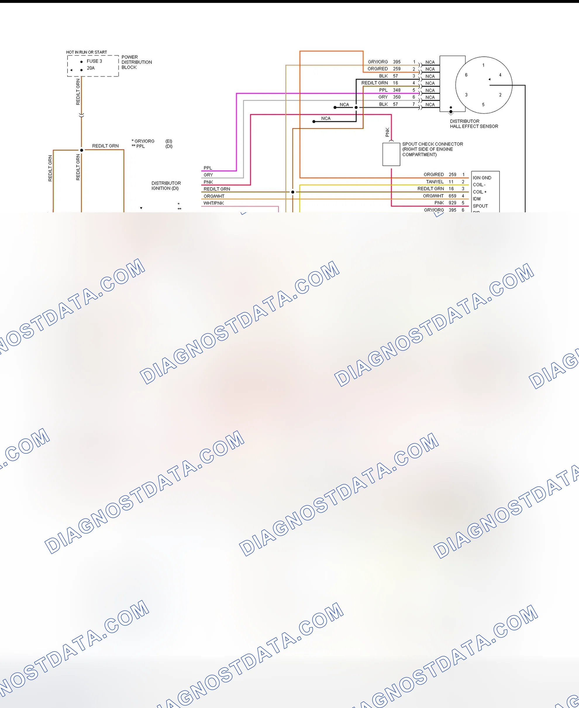 Scheme 162: EEC-IV Wiring Diagram (Cougar 3.8L & Thunderbird 3.8L Except Supercharged - 4 Of 5)