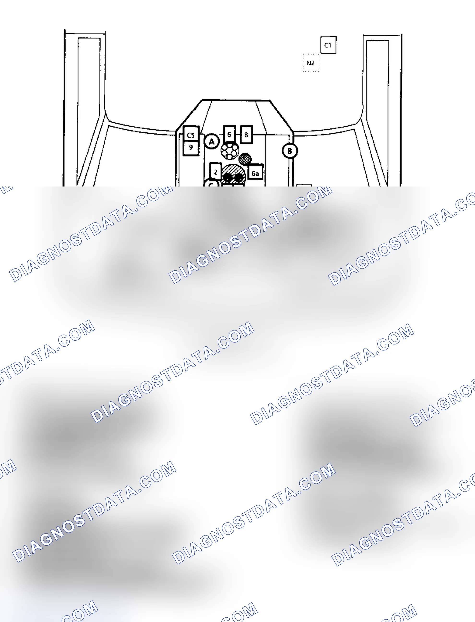 Scheme 145: Component Locations for "G" Series 7.4L