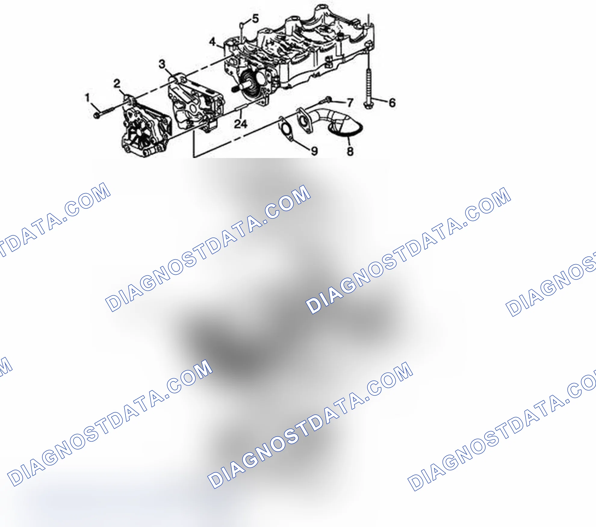Scheme 260: Upper and Lower Oil Pan and Components