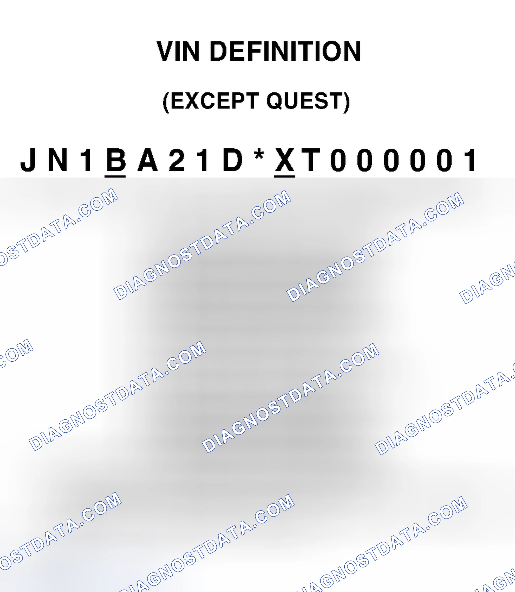 Scheme 4: VIN Definition (Except Quest)