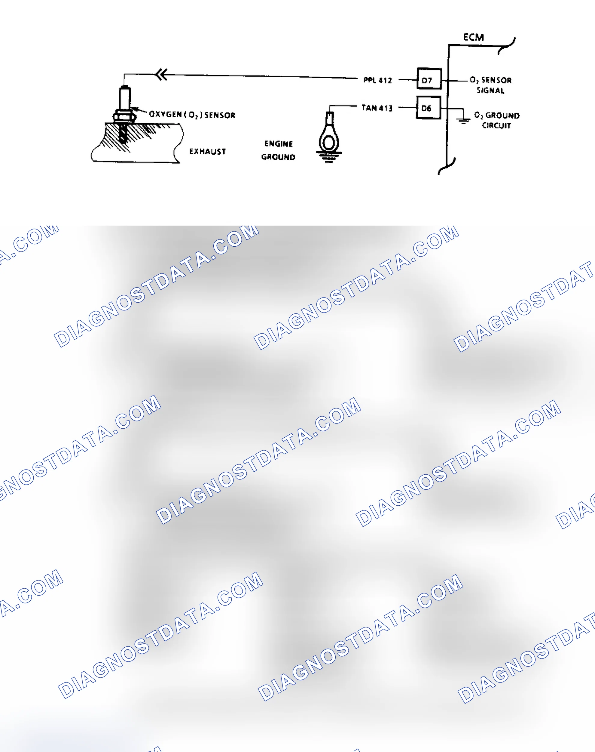 Scheme 45: Code 13, Oxygen Sensor Circuit Flow Chart & Schematic