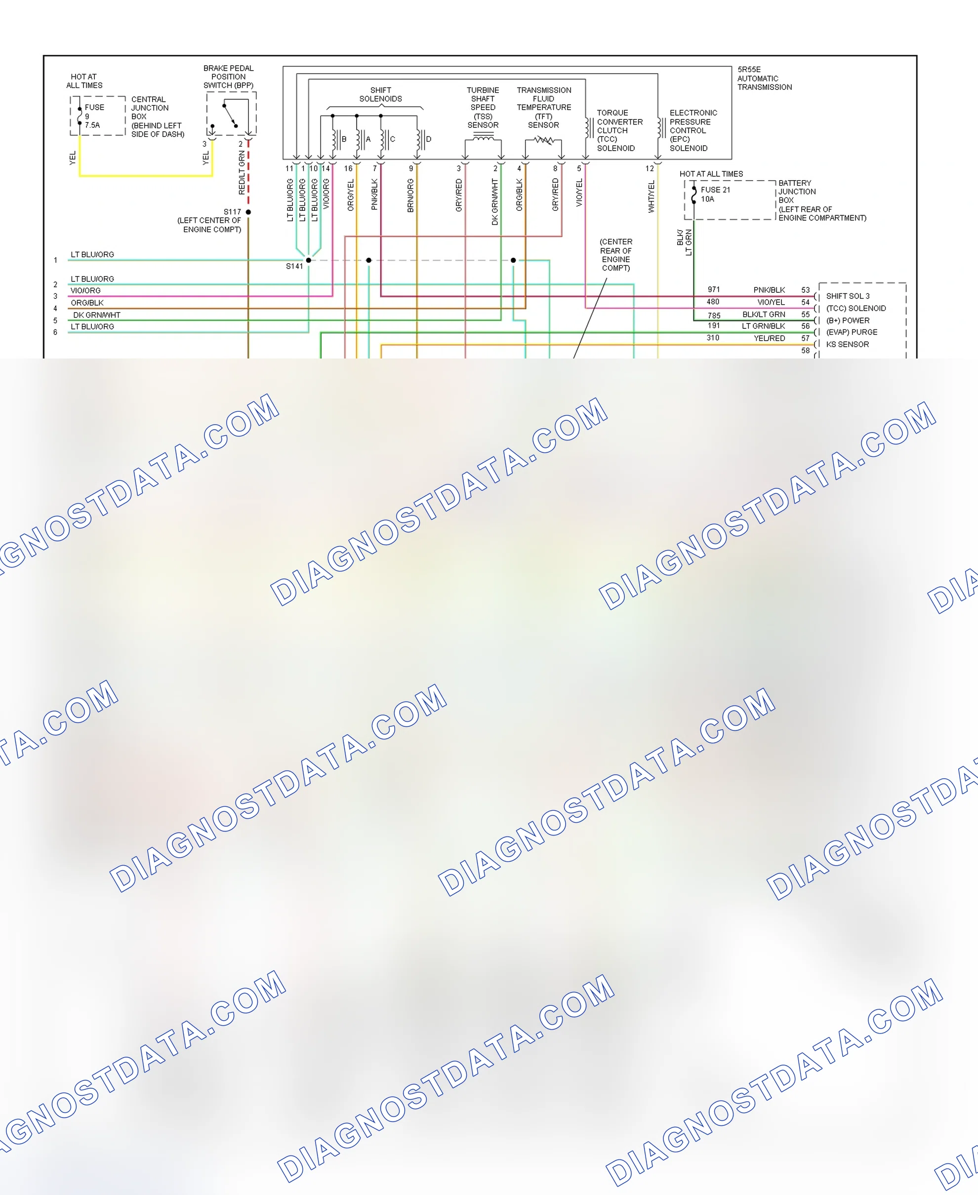 Scheme 103: PCM Wiring Diagram (Explorer Sport & Explorer Sport Trac - 4.0L - 4 Of 4)