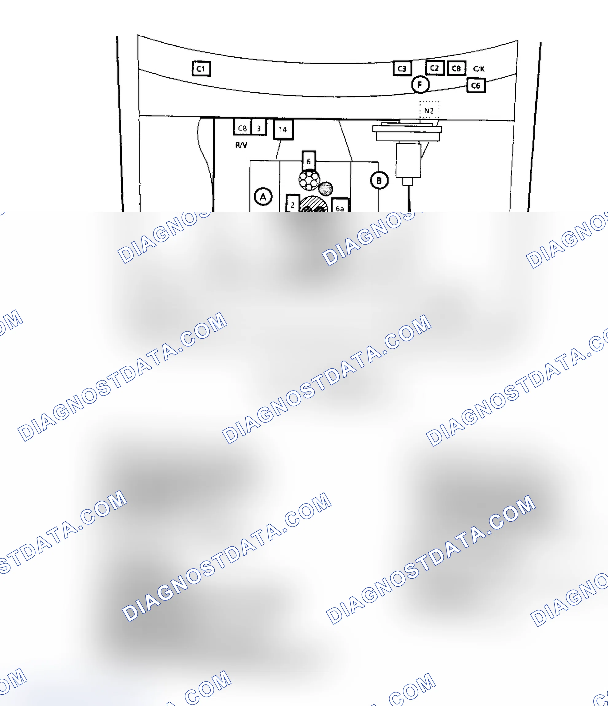 Scheme 59: Component Locations for "C/K" Series & "R/V" Series 7.4L