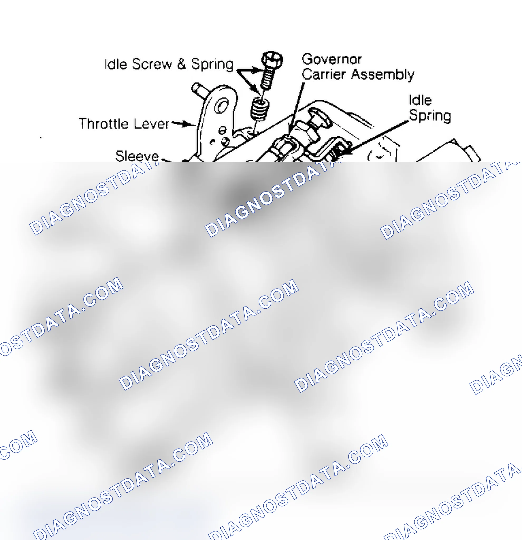 Scheme 38: CAV Injection Pump Governor Carrier Assembly