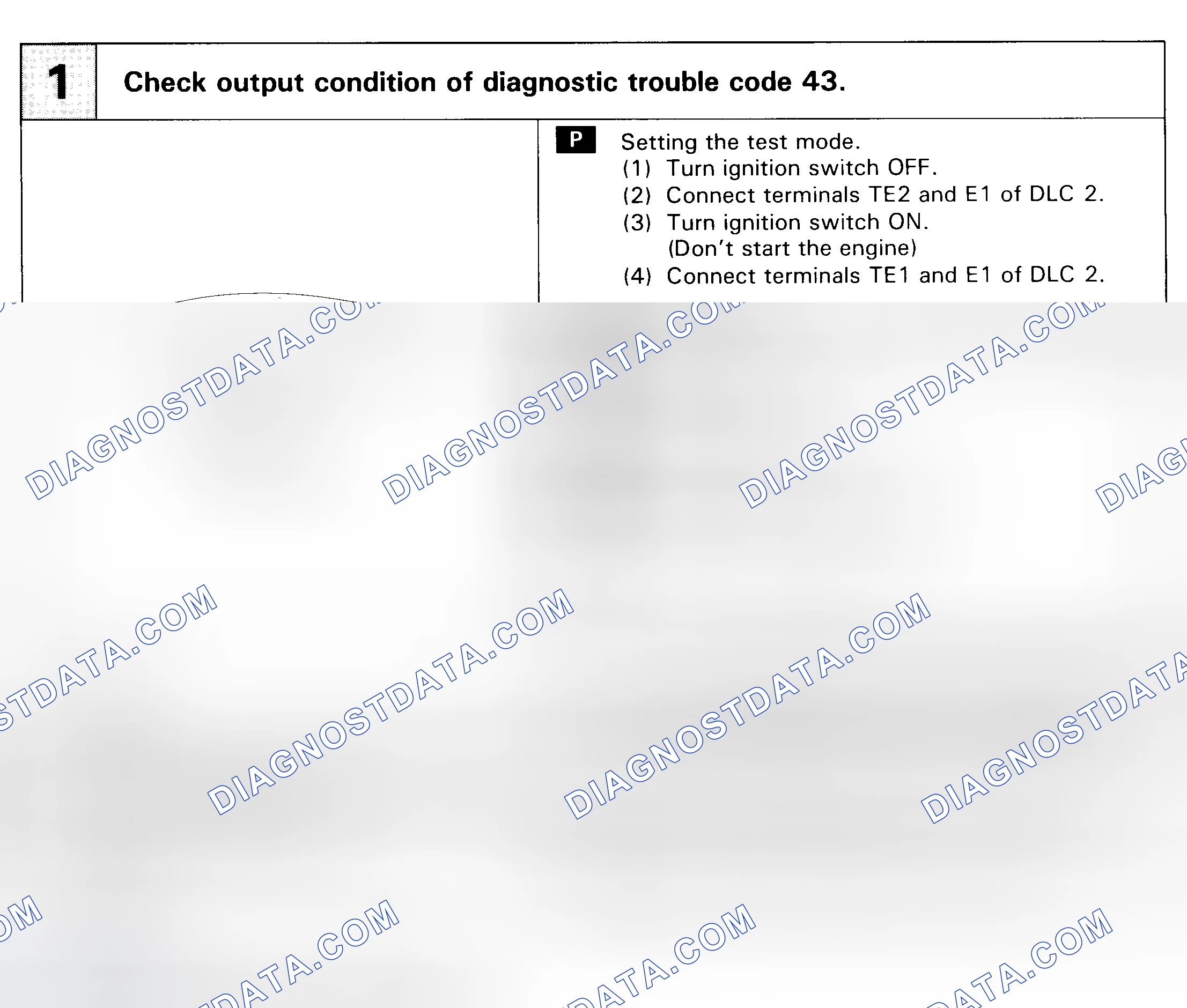 Scheme 155: DTC 43 - STARTER SIGNAL