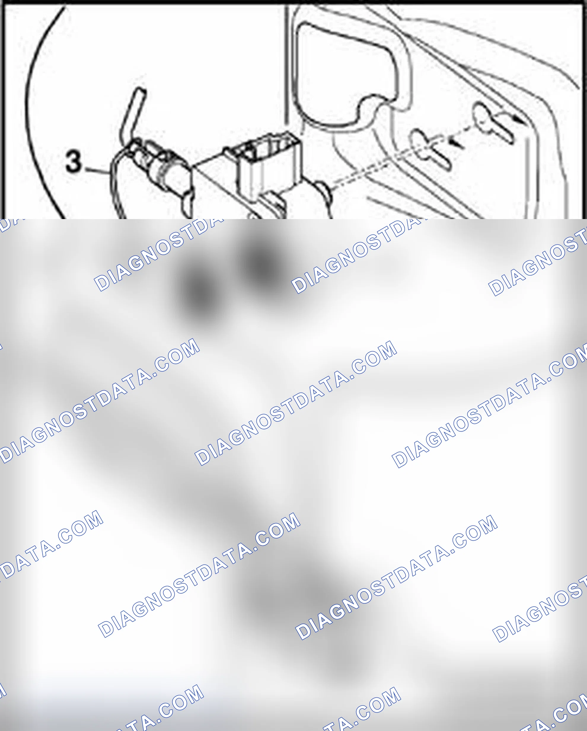 Scheme 102: Removing Fuel Tank Lid Unlock Motor V155