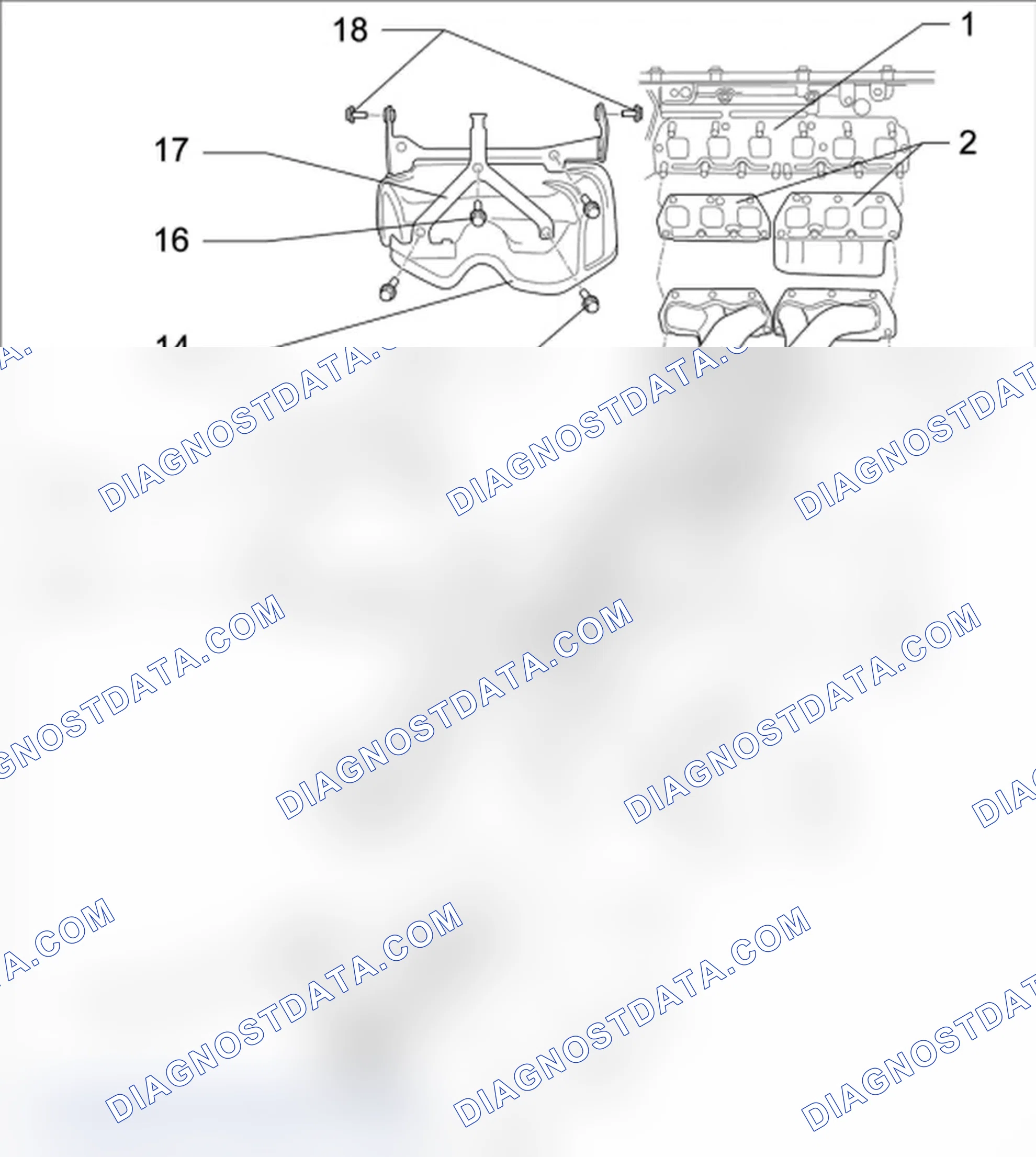 Scheme 127: Preliminary work: Removing oxygen sensors ahead of catalytic converter