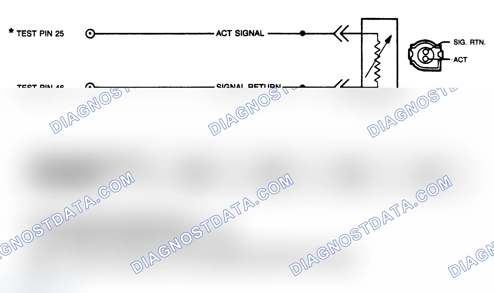 Scheme 106: Air Charge Temperature (ACT) Sensor Circuit