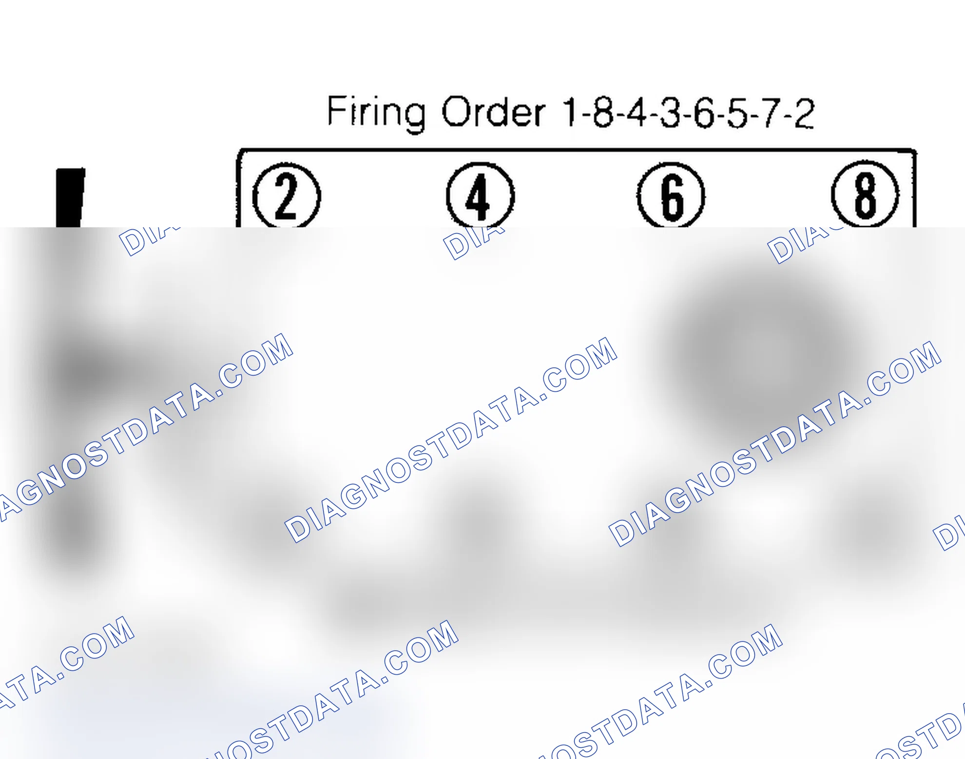 Scheme 6: Firing Order & Timing Marks (5.0L, 5.7L & 7.4L)