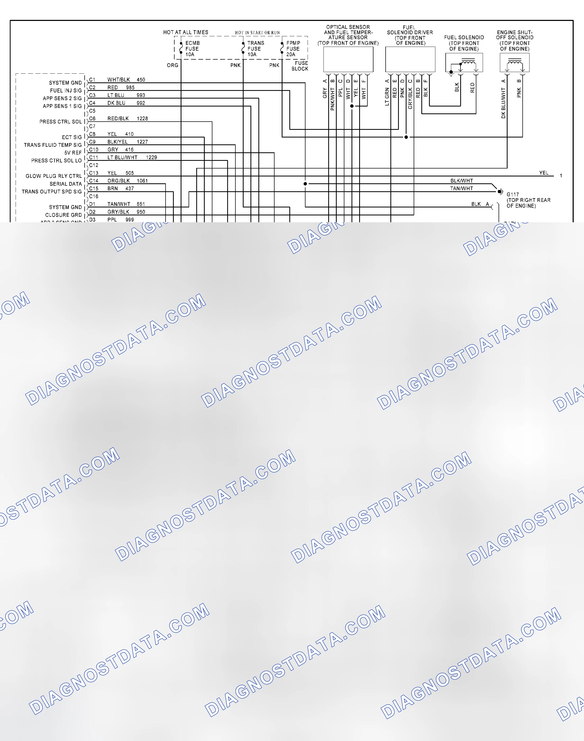 Scheme 248: Wiring Diagram For Van - VIN P With 4L60-E (1 Of 2)