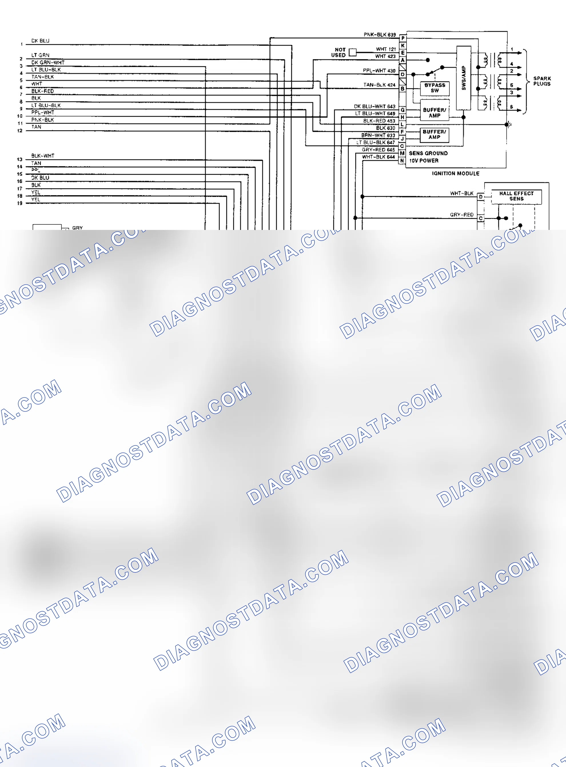 Scheme 34: 3.8L (VIN L) PCM Wiring Diagram (Riviera - 2 Of 2)